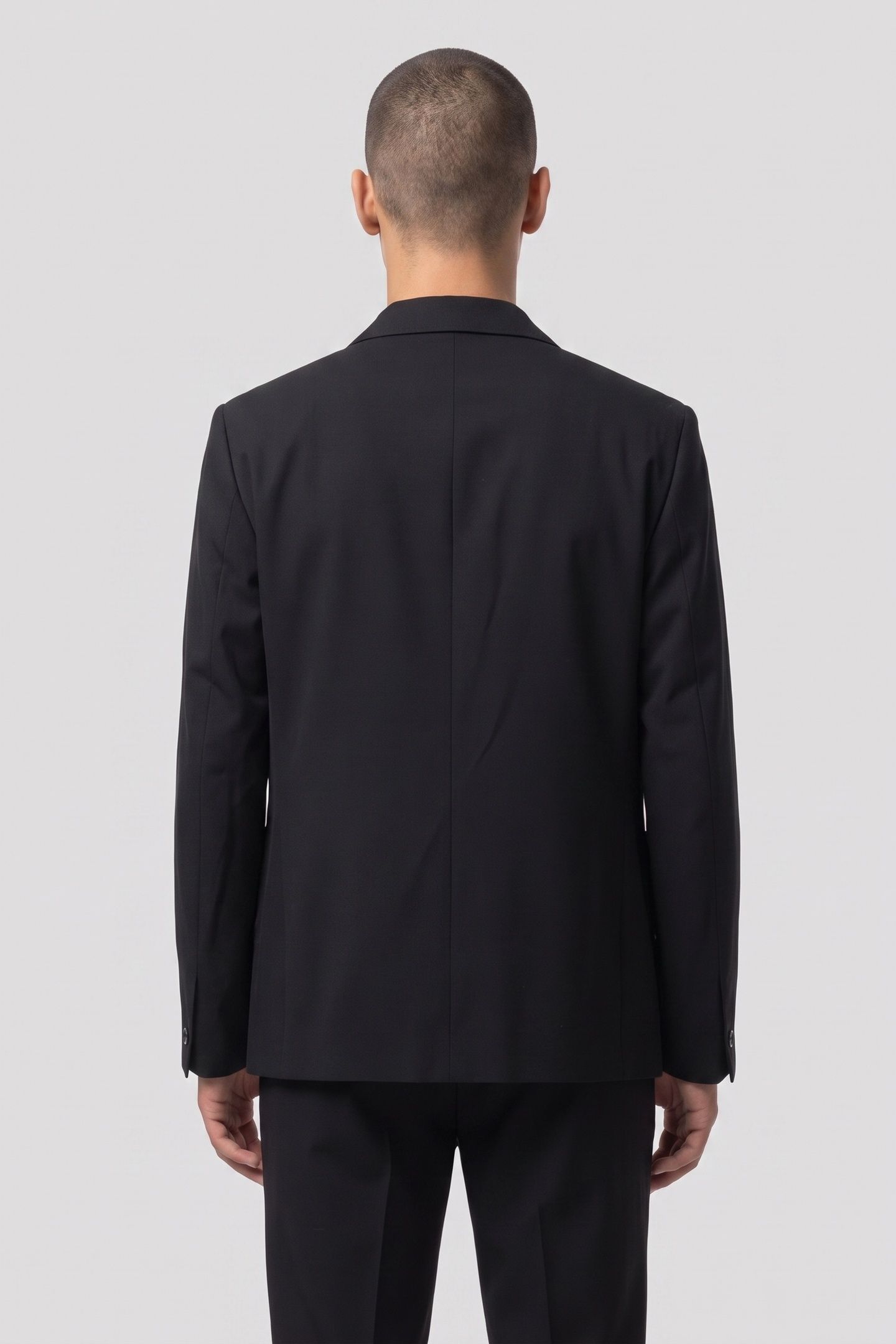 SHORT DOUBLE-FACE WOOL JACKET BLUE 2