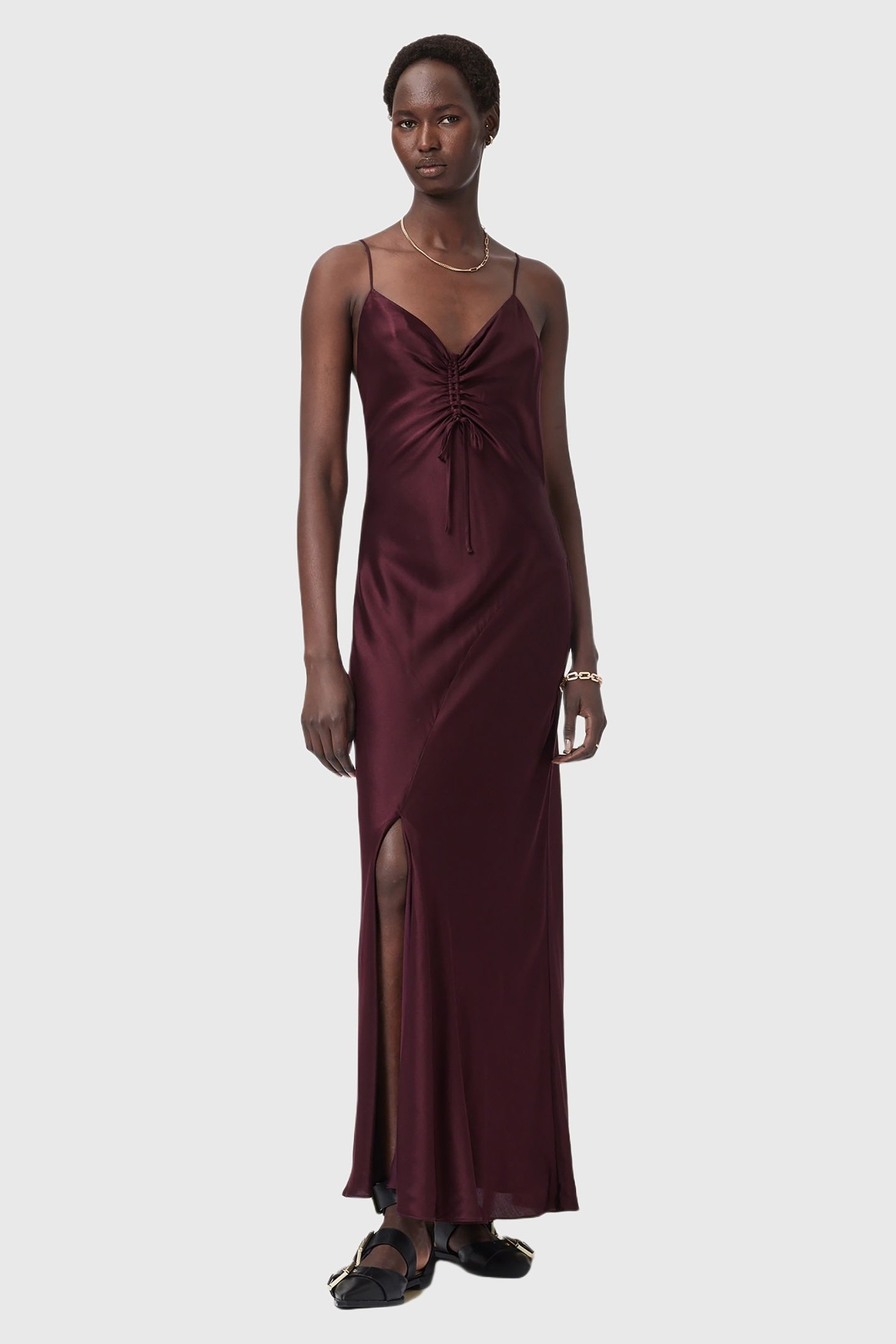 ALEXIA MAXI DRESS OXBLOOD RED 2
