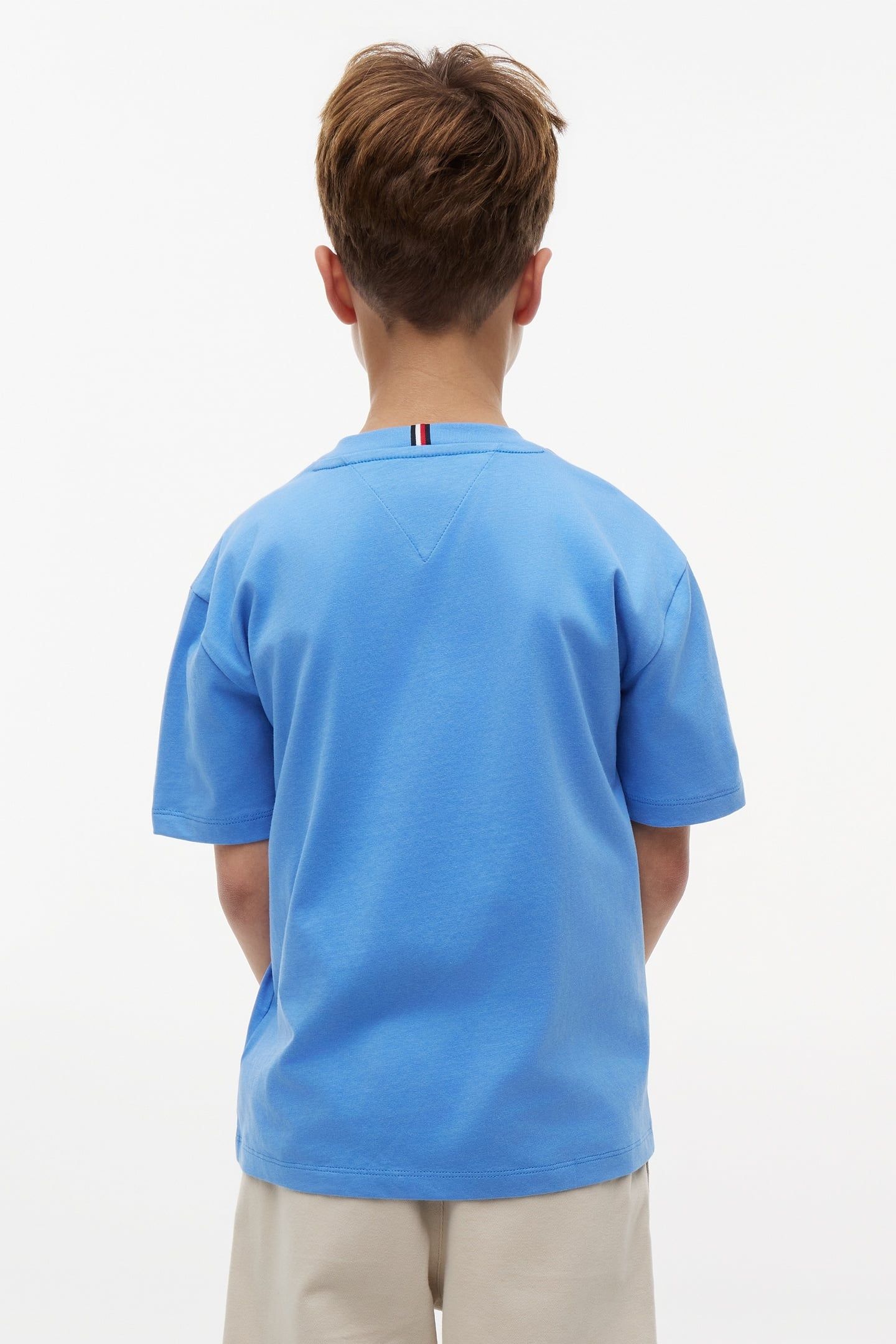 BOYS TOMMY FLAG GRAFFITI TEE COPENHAGEN BLUE 3