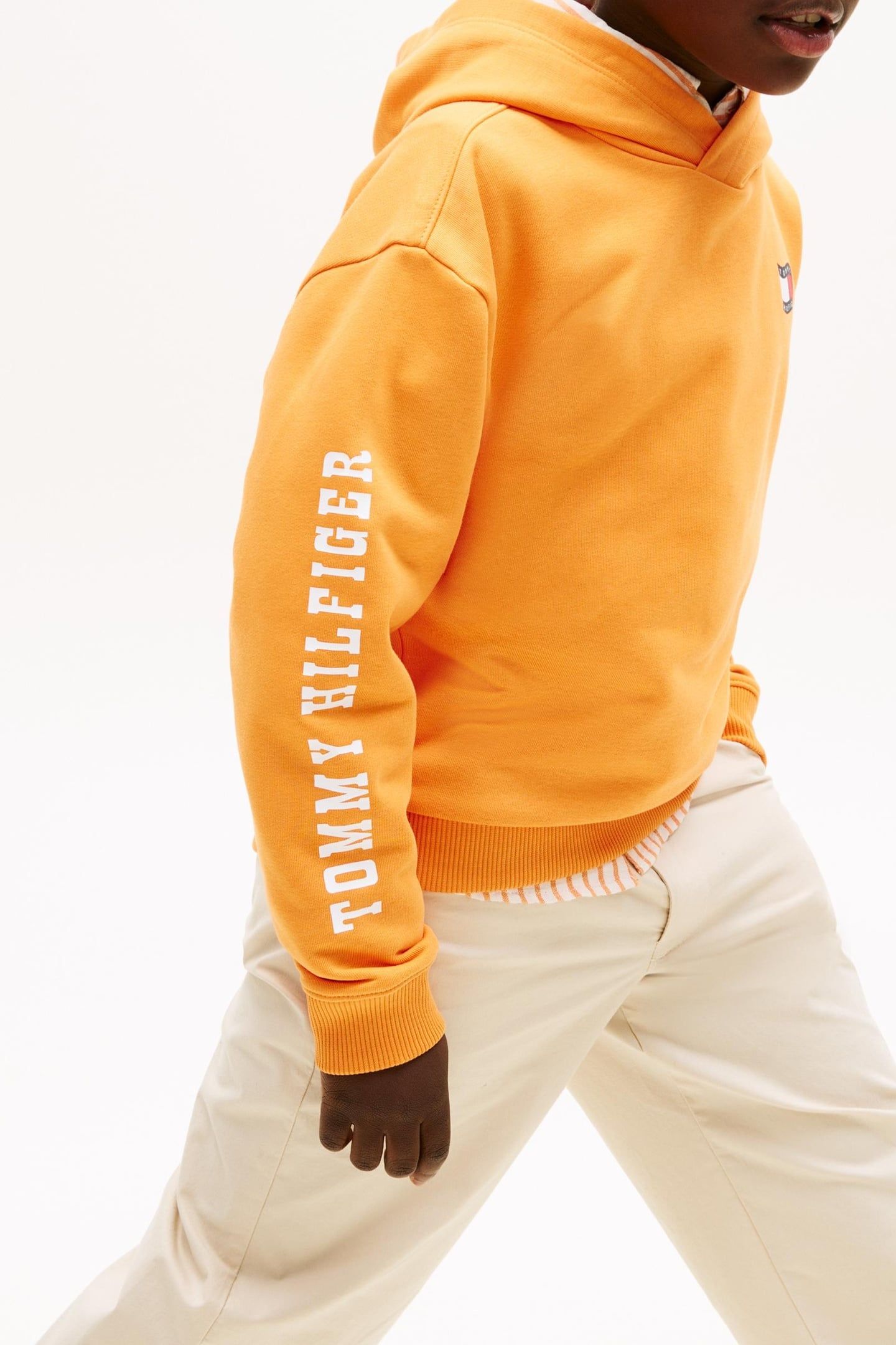 BOYS WAVY FLAG HOODIE LUSH ORANGE 6