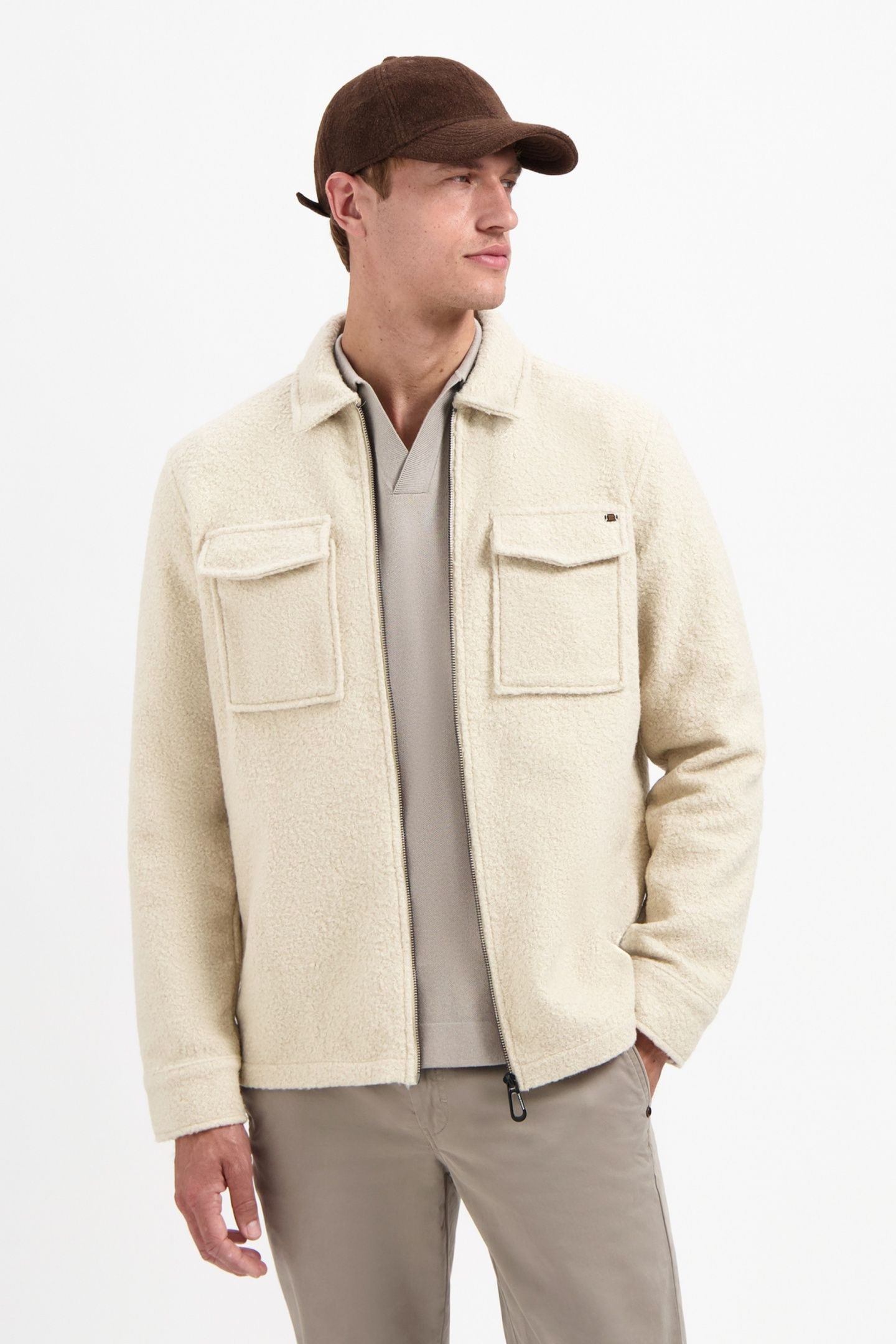 OVERSHIRT ZIPPER WOOL LOOK KIT 1