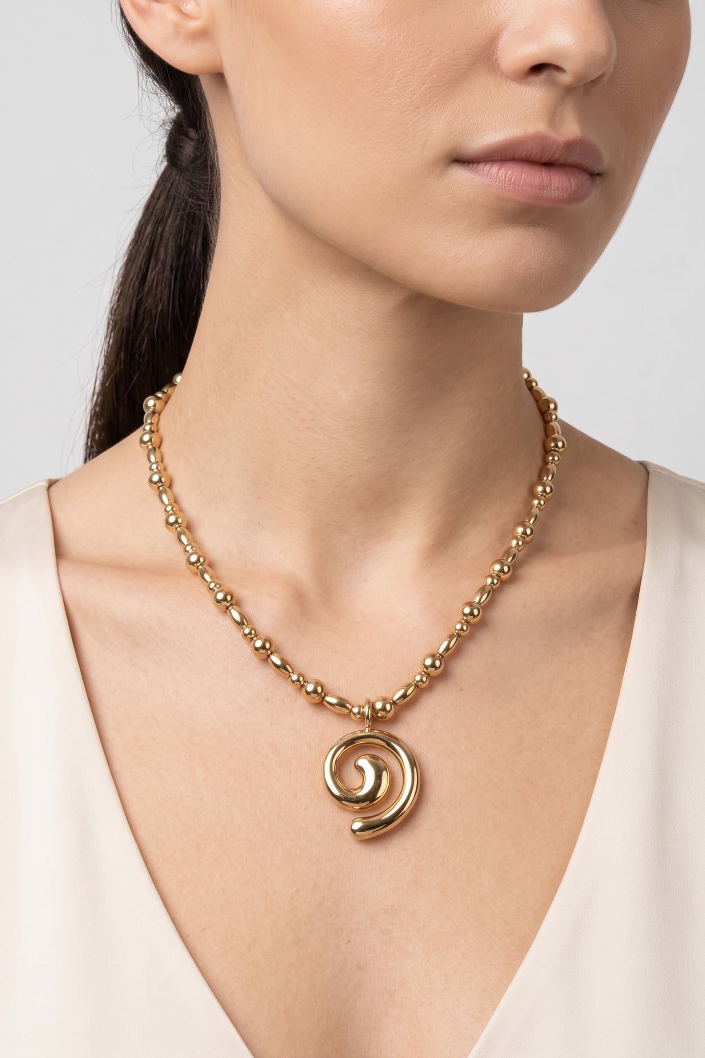 SWIRL KETTE GOLD 1