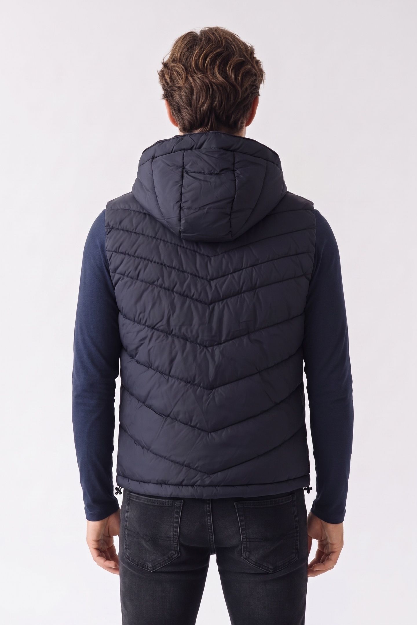 GUESS ECO LIGHT PUFFA VEST SMART BLUE 3