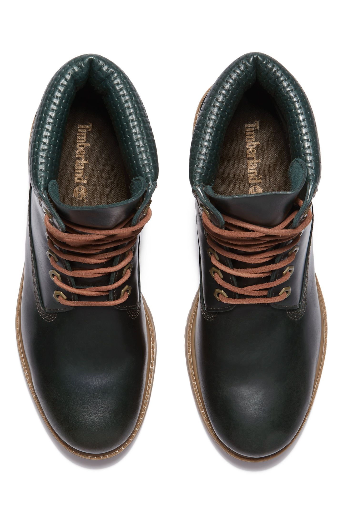 PREMIUM 6 INCH LACE UP WATERPROOF BOOT DARK GREEN FULL GRAIN 7