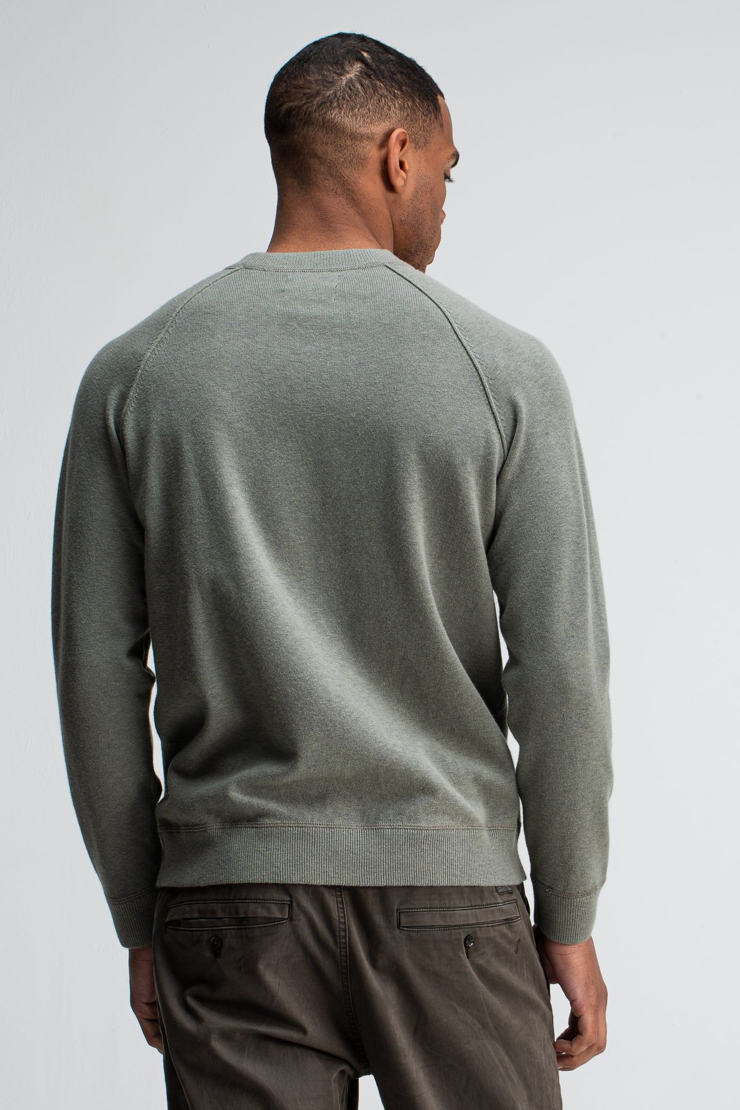 CLIFTON SWEAT CREW GRANITE GREEN 2