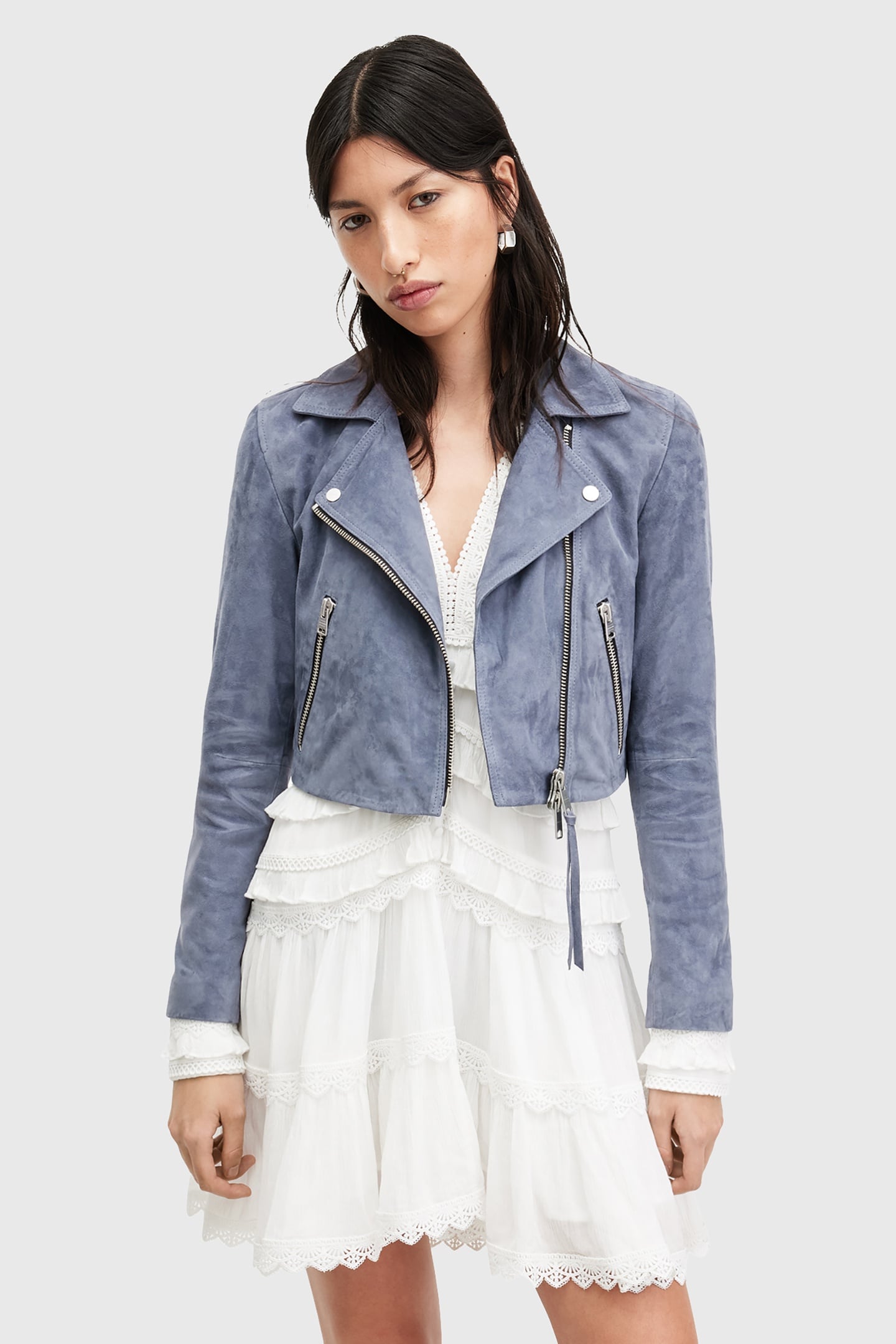 SUEDE DALBY CROP BIK PALE DENIM BLUE 3