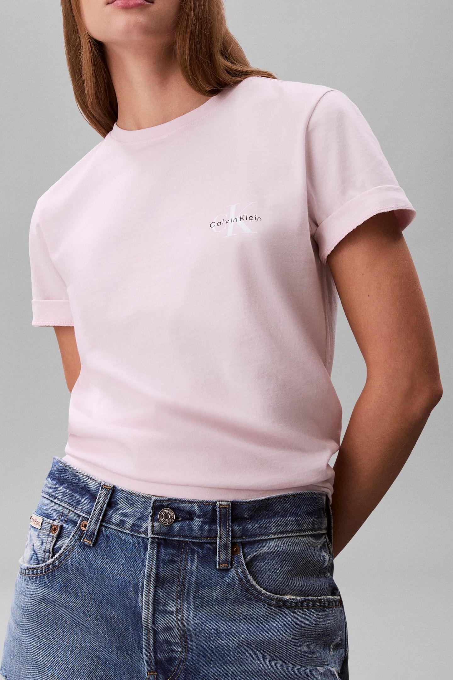 2-PACK SHORT SLEEVE ROUND NECK LOGO T-SHIRTS CRADLE PINK/BLA 5