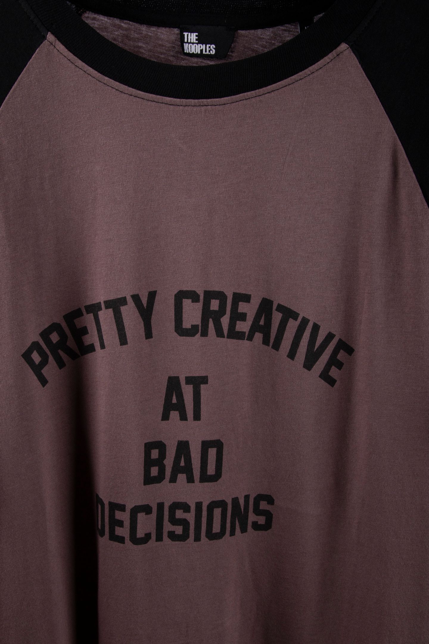 SHORT-SLEEVED T-SHIRT WITH PRINT ON THE FRONT BROWN 8