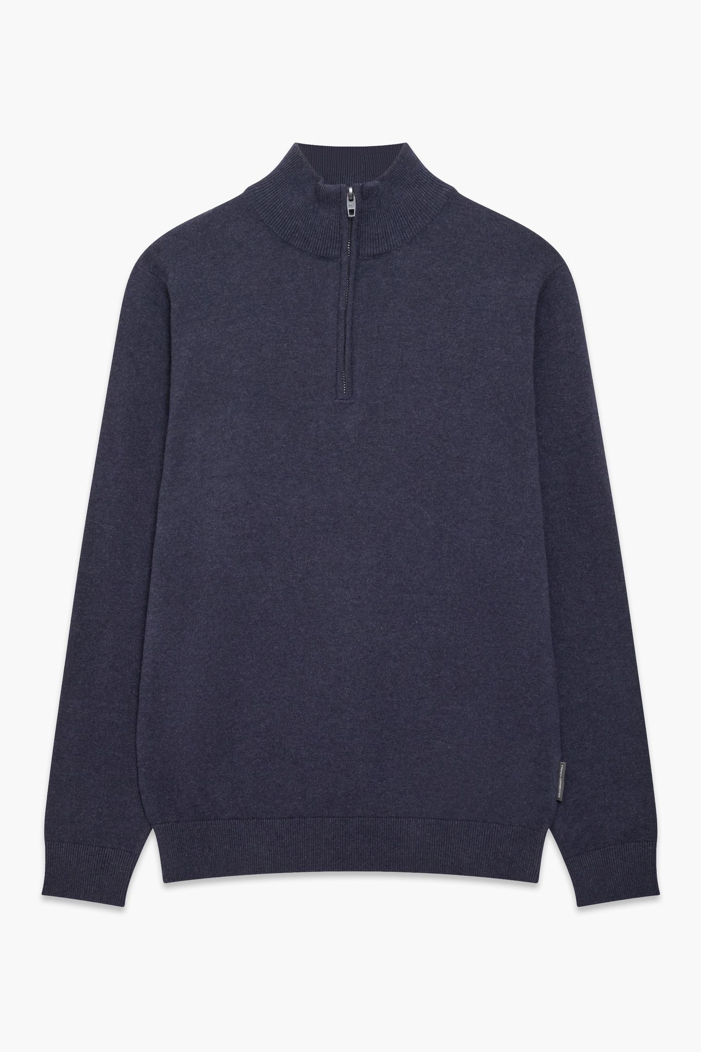1/2 ZIP COTTON MARINE MEL 1