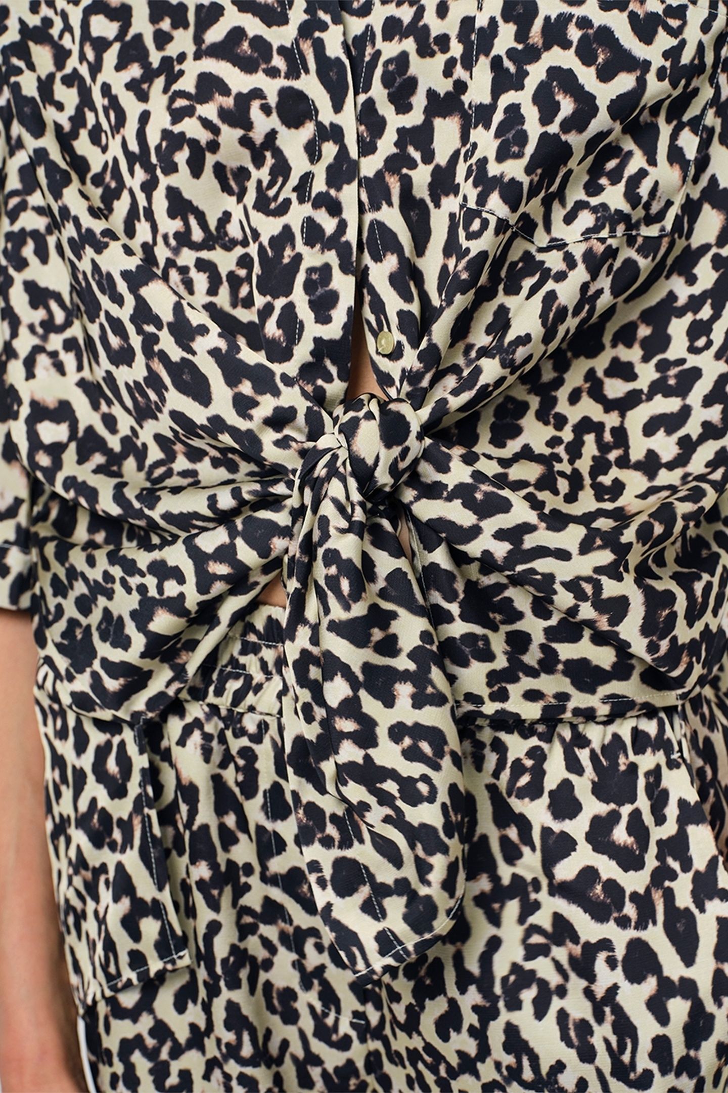 TEO LEOPARD PRINTED WIDE LEG PANTS MULTICOLOUR 5