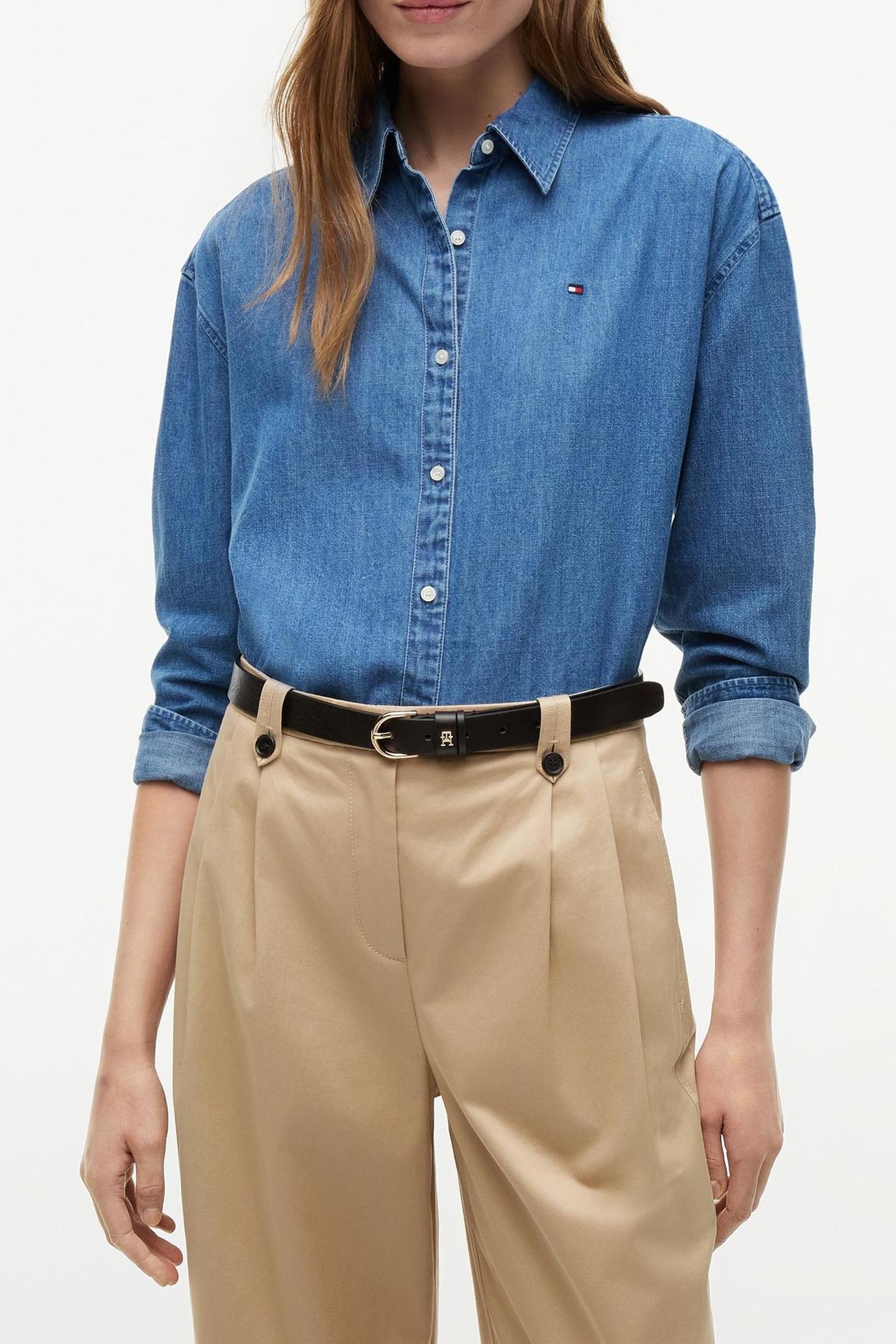 LIGHT DENIM BOXY SHIRT MID BLUE WASH 1