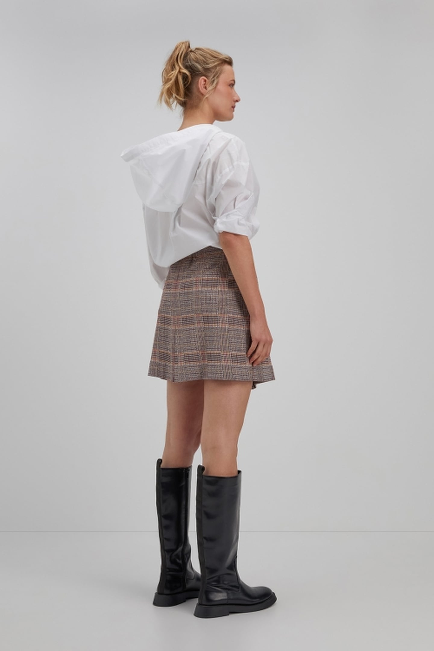 SAMANTHA SKIRT MULTI COLOUR DARK CHECK 4