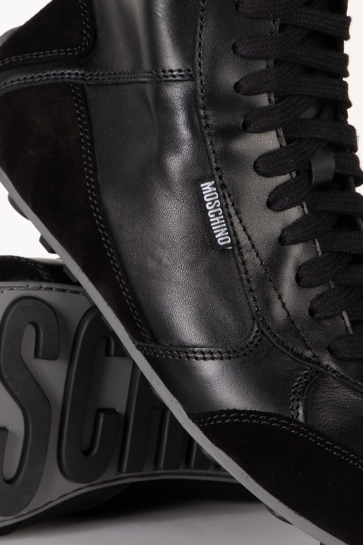 CALFSKIN SNEAKERS BLACK 4