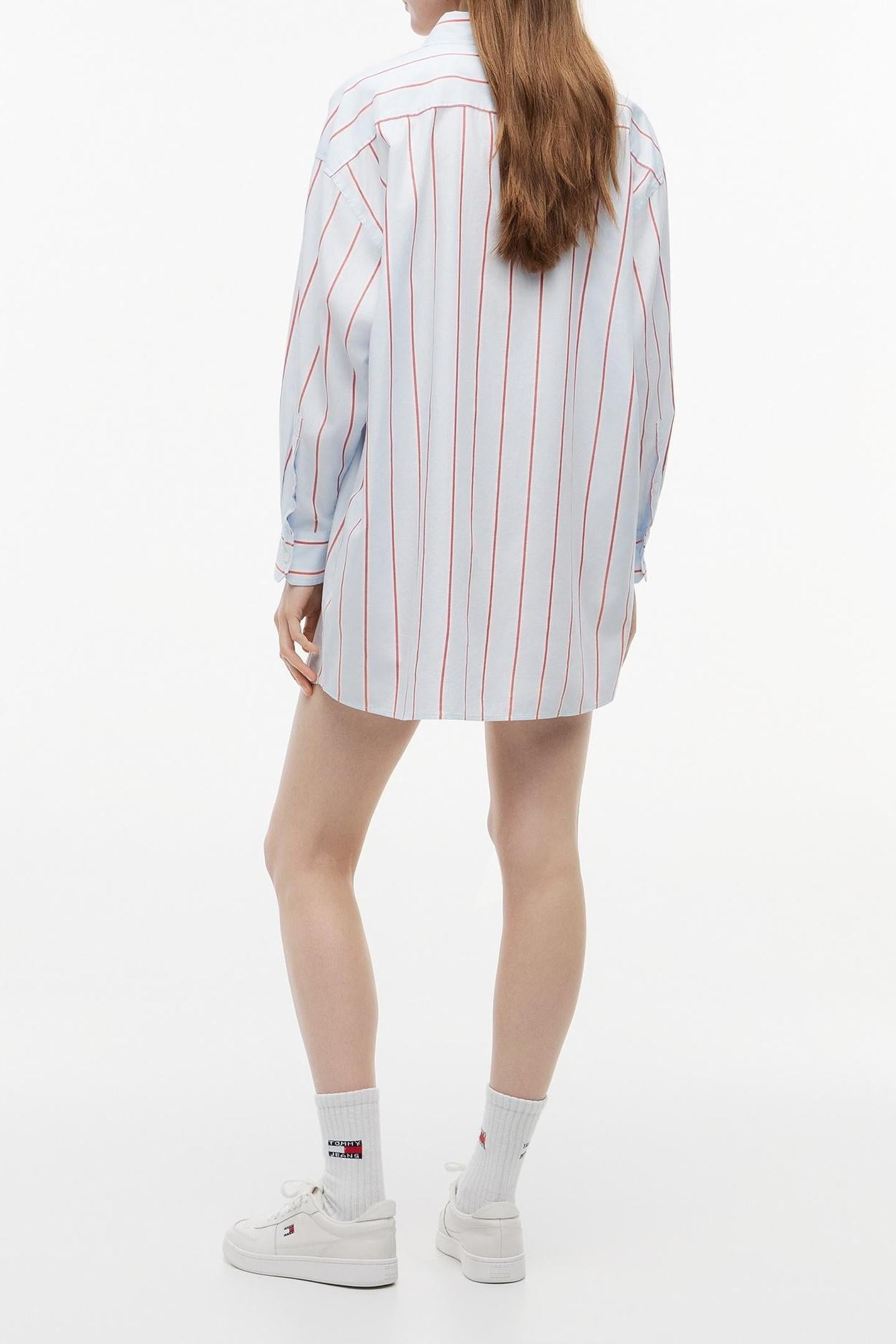 OVERSIZED SHIRT DRESS KINGLY BLUE/MULTI STRIPE 2