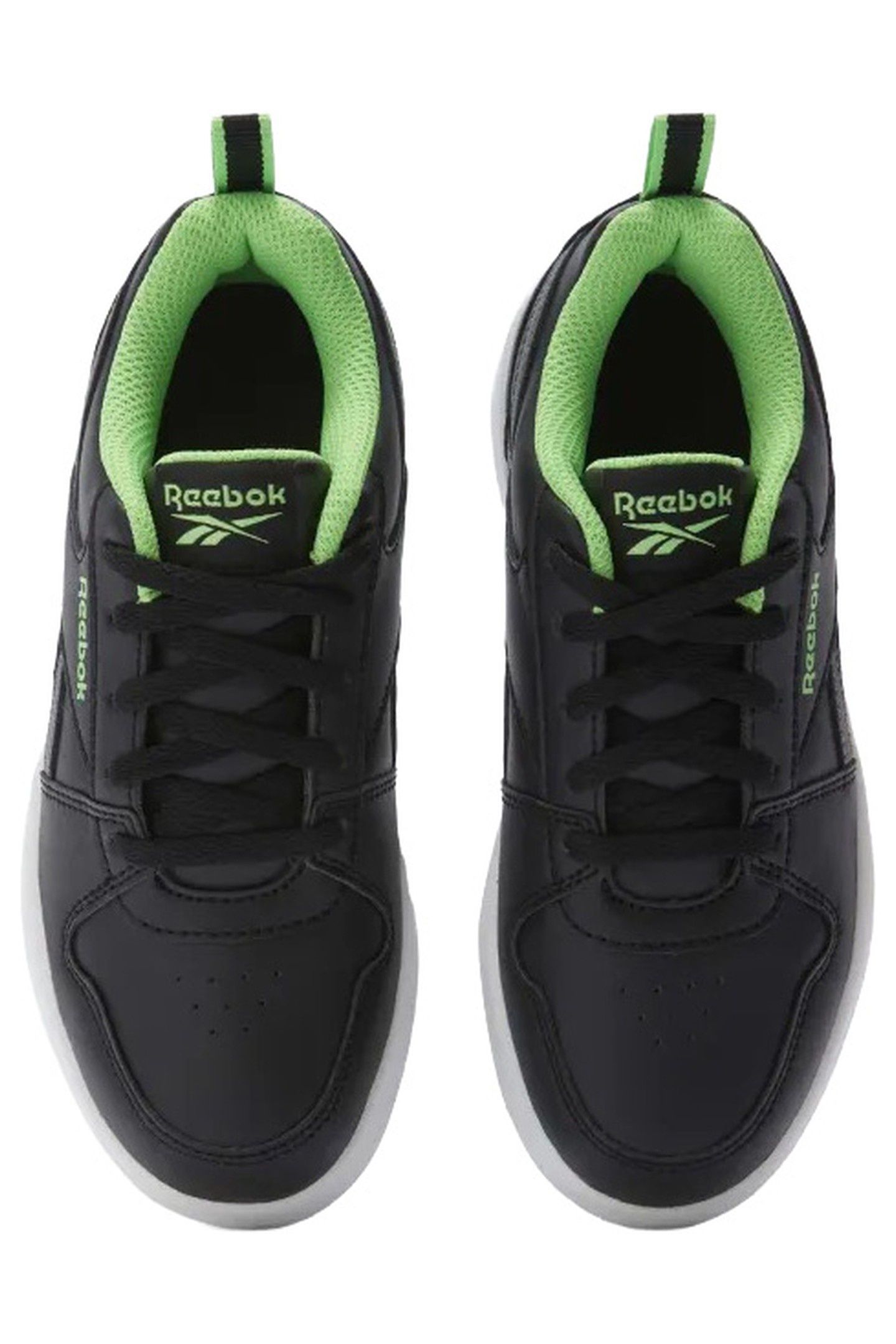 BOY'S REEBOK ROYAL PRIME BLACK/GREY/SOLARLIME 4