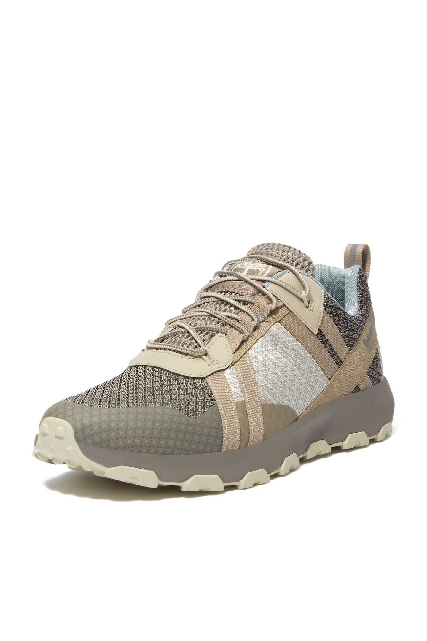 WINSOR TRAIL LOW LACE UP WATERPROOF SNEAKER MEDIUM GREY MESH 3