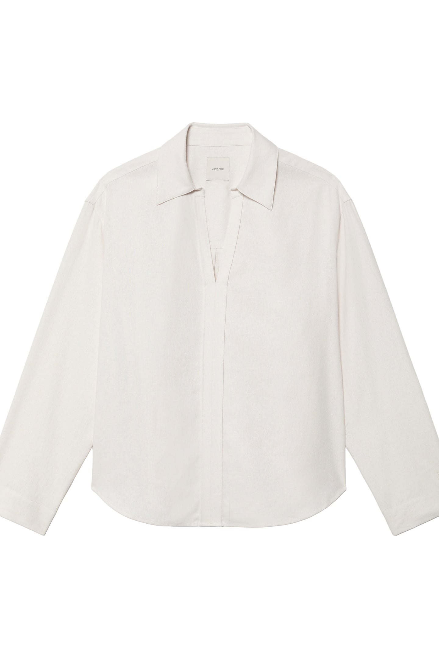 LINEN LS SHIRT WHITE SAND 5