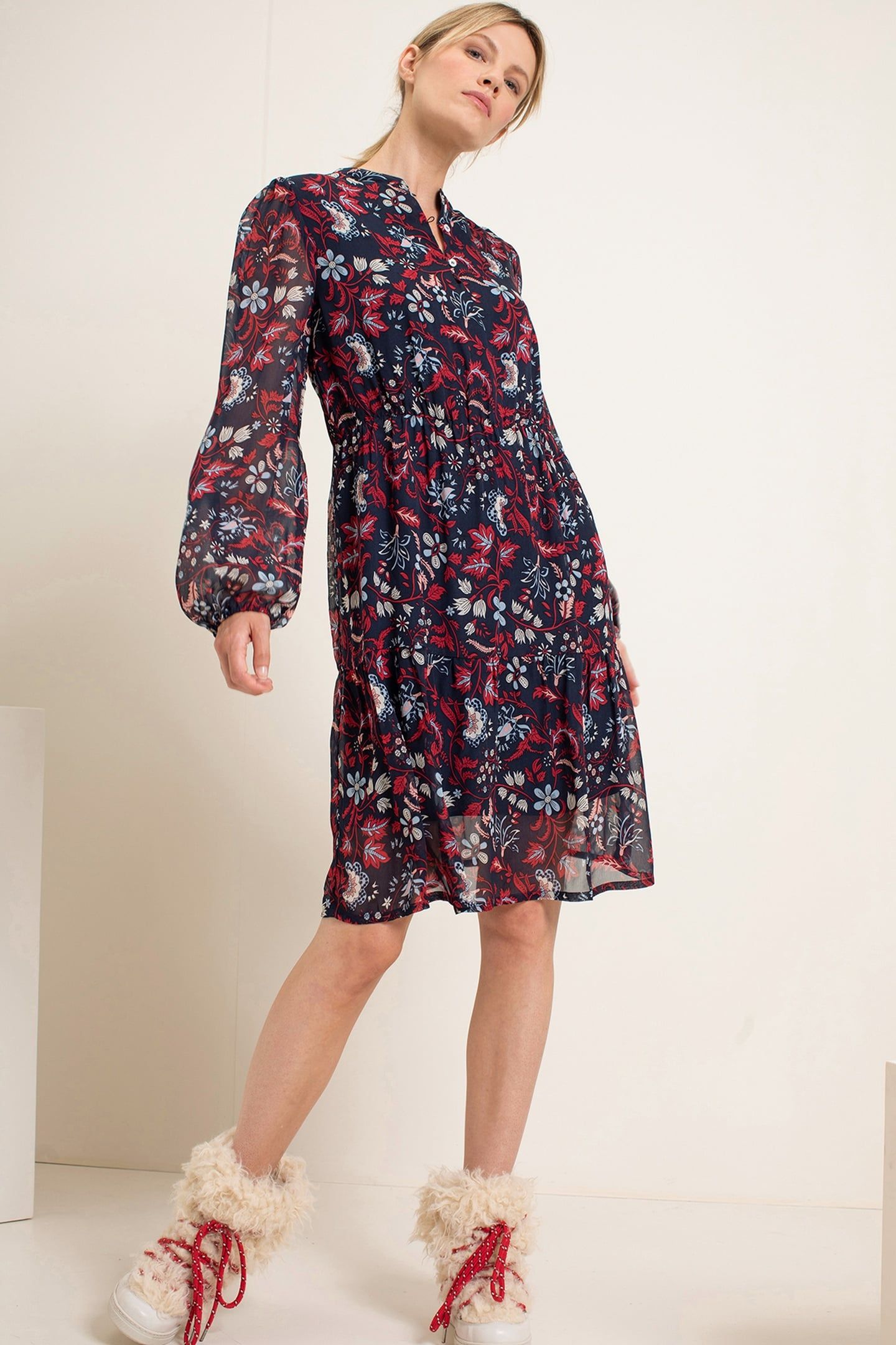 KANE DRESS NAVY PRINT 1