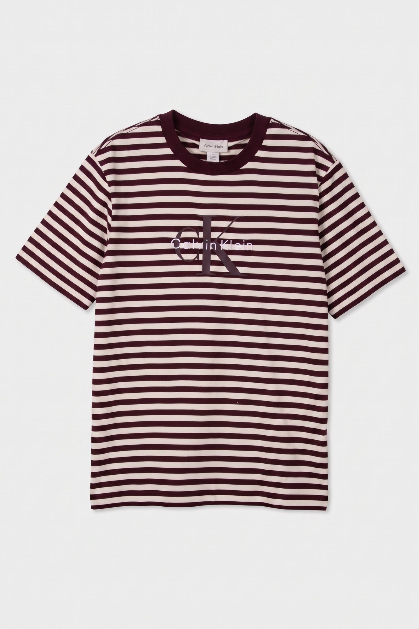 SHORT SLEEVE 20S STRIPE JERSEY TEE MOROCCAN BROWN 3
