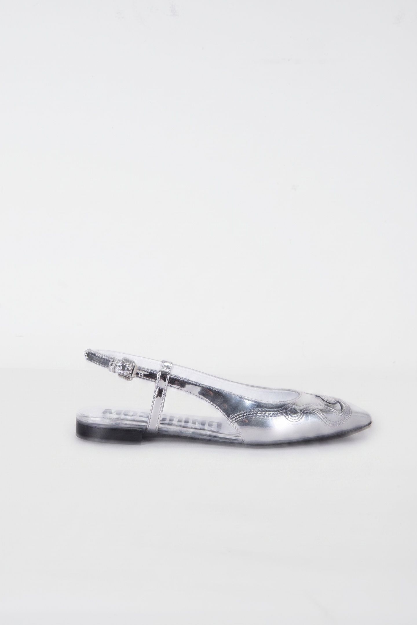GOATSKIN BALLERINA SILVER 1