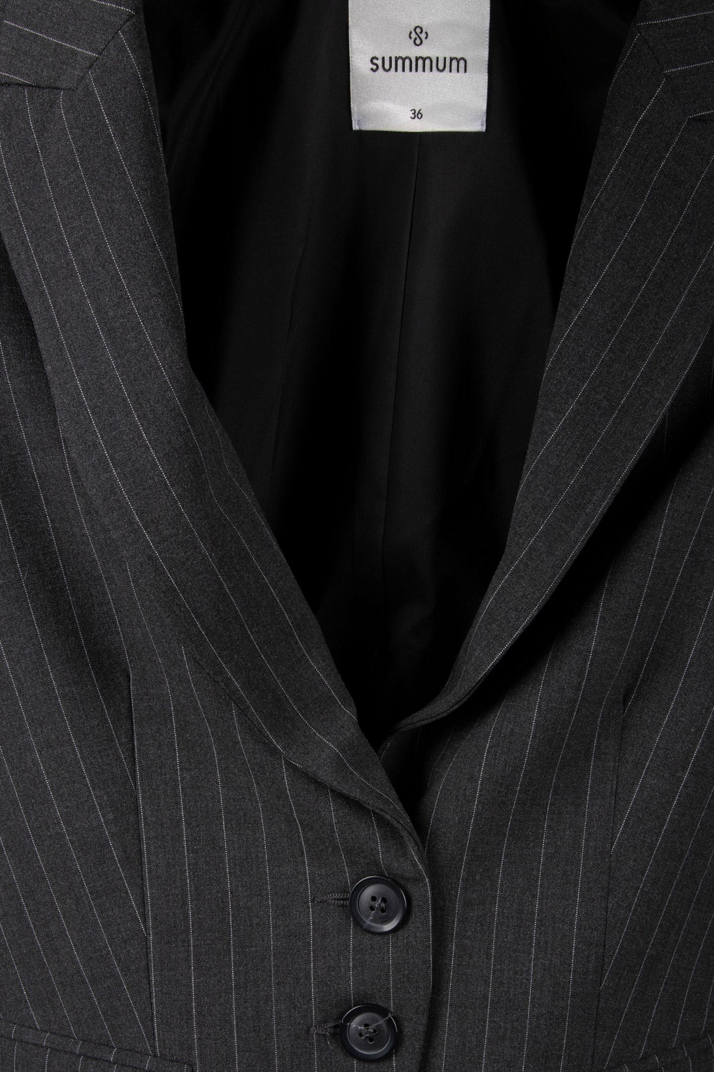 BLAZER TAILORED PINSTRIPE ANTHRACITE 4