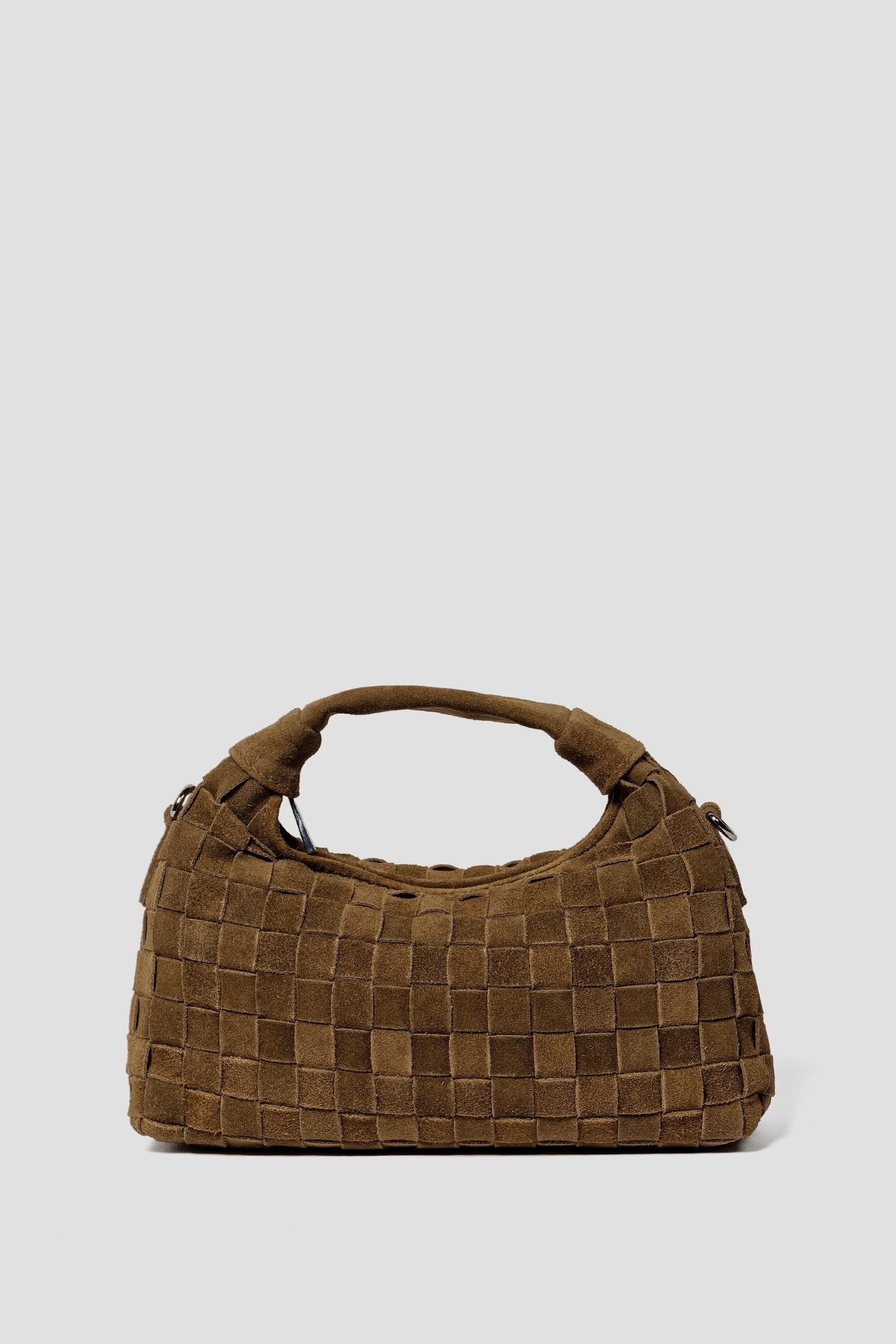 MINI DANDY BRAIDED SUEDE DUSTY OLIVE 1