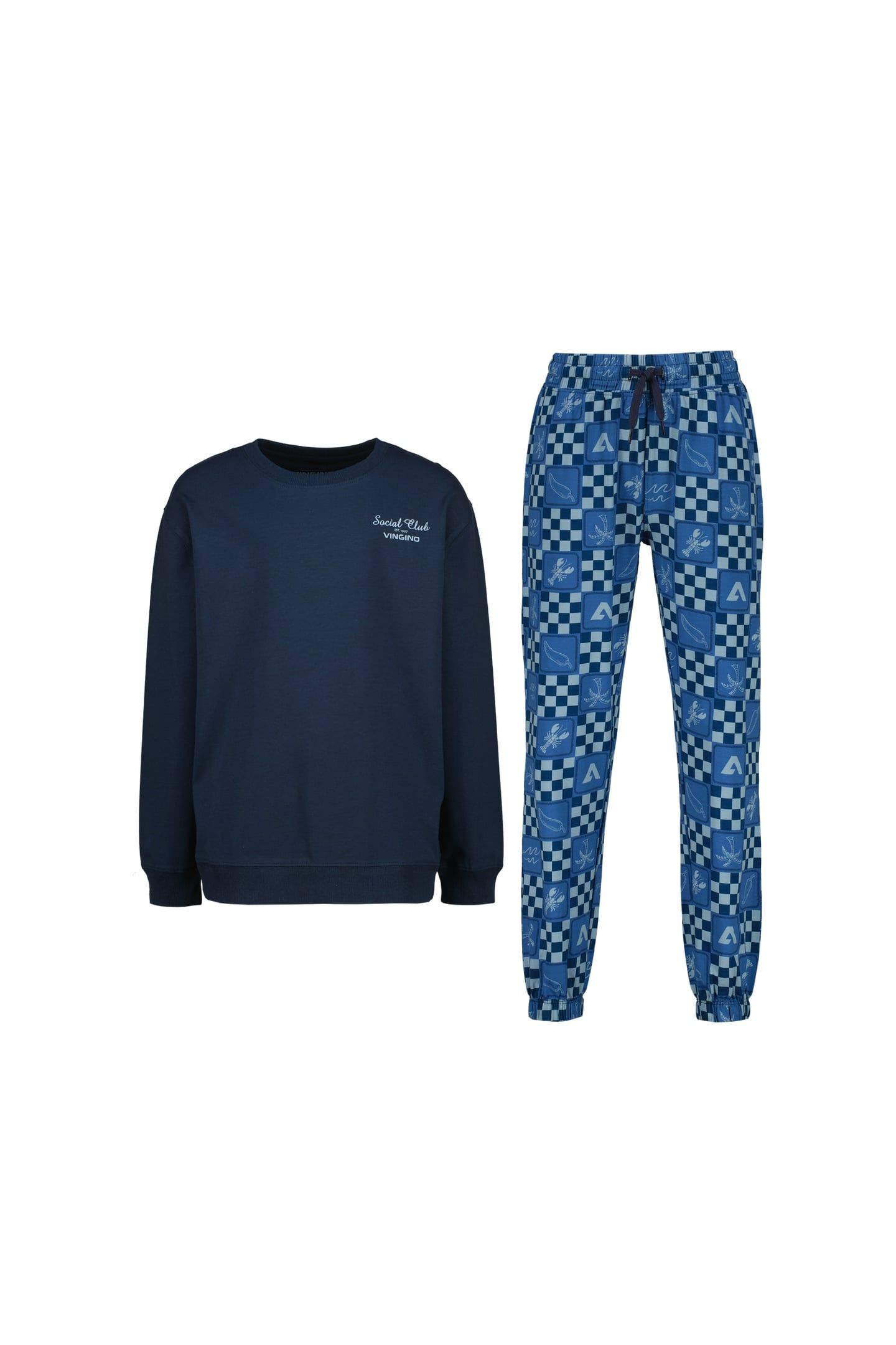 BOYS WULO PYJAMA DARK BLUE 1