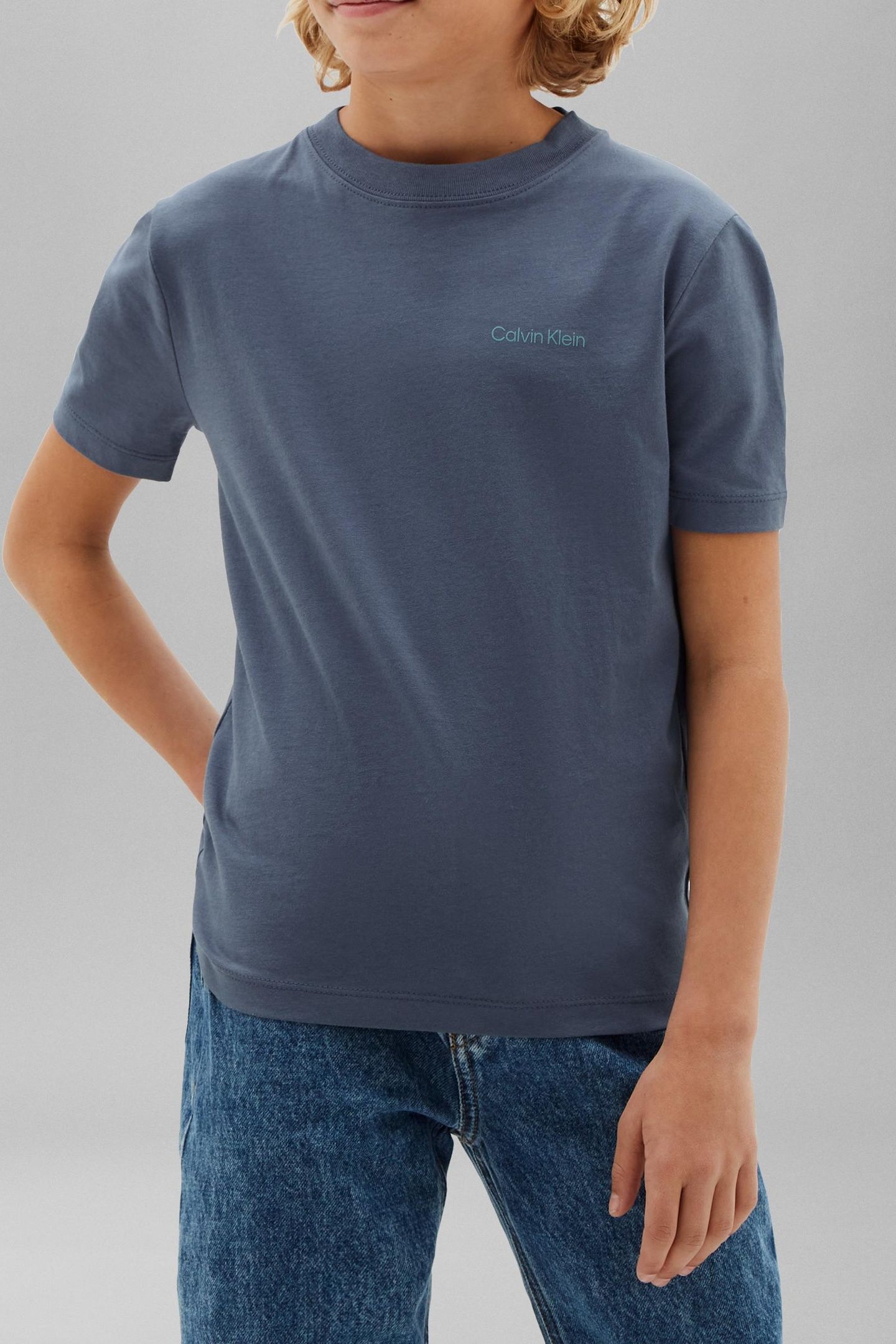 UNISEX SMALL CHEST LOGO NIGHTSHADOW BLUE 1