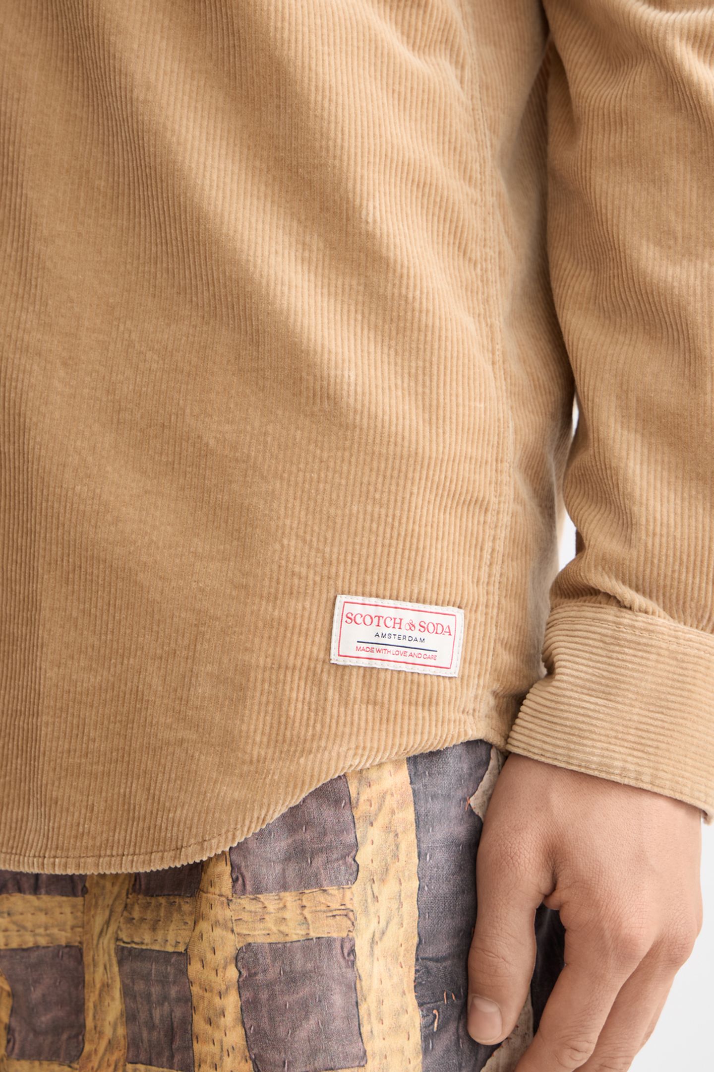 REGULAR-FIT CORDUROY SHIRT TANNIN 7