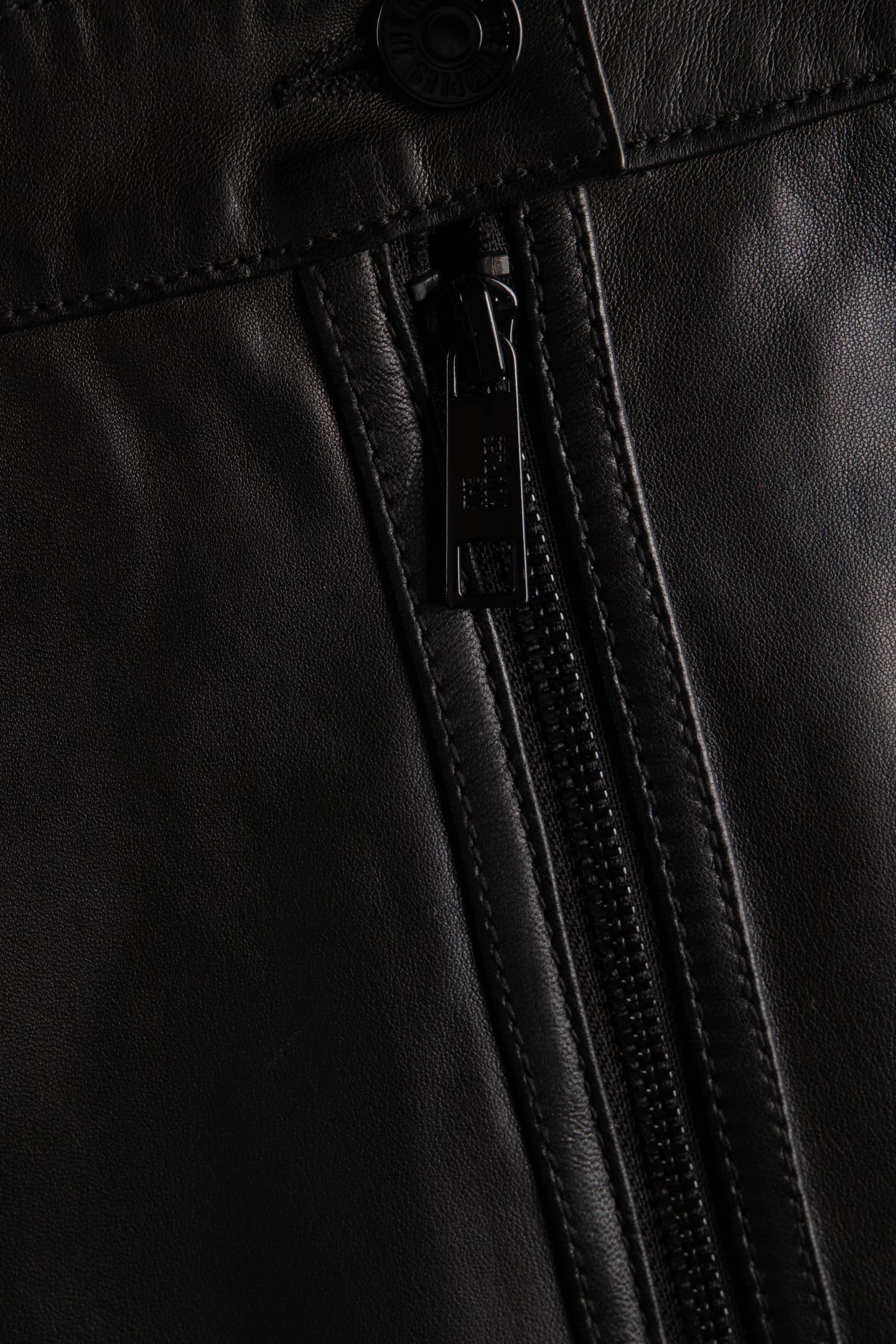 BIKER LEATHER SKIRT BLACK 4