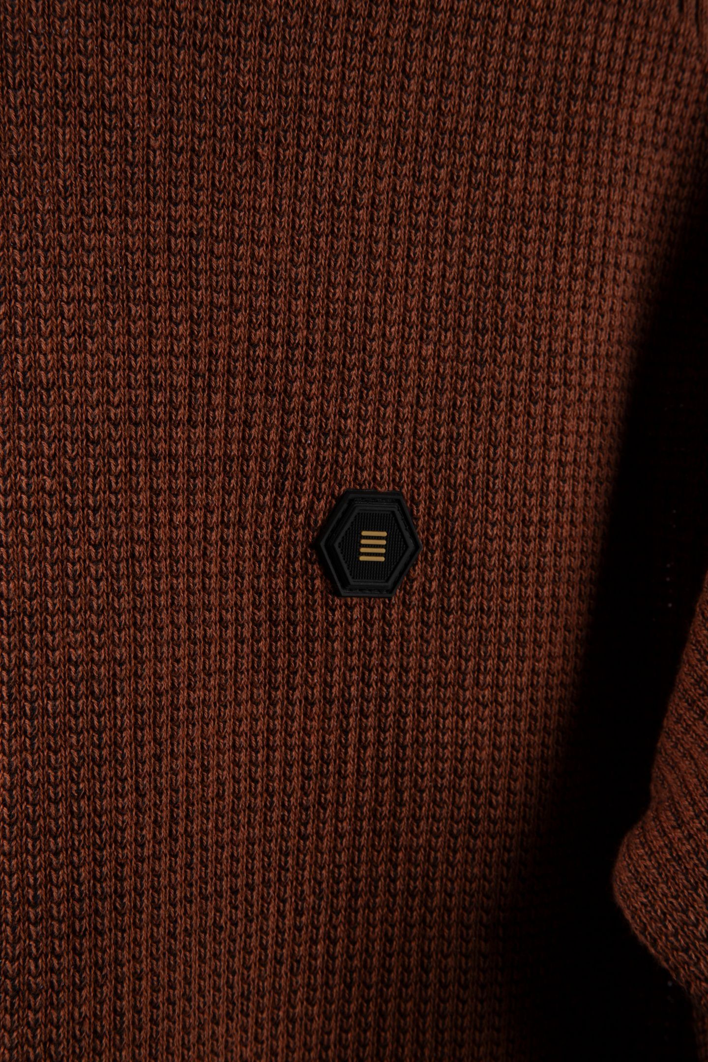 PULLOVER CREWNECK PLATED STRUCTURE KNIT TERRA 4