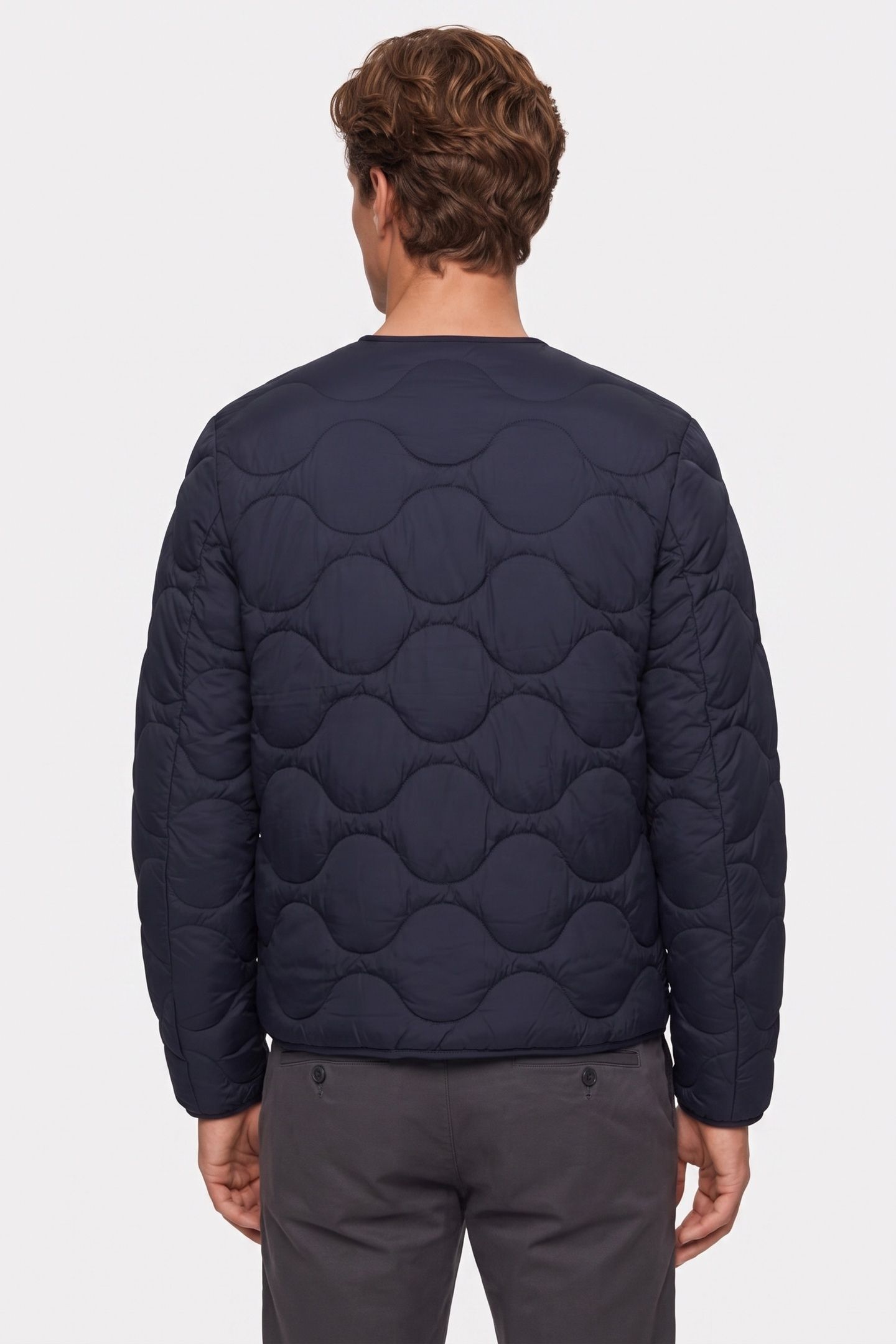 LONG SLEEVE FEATHERWEIGHT NYLON JACKET DARK SAPPHIRE 2