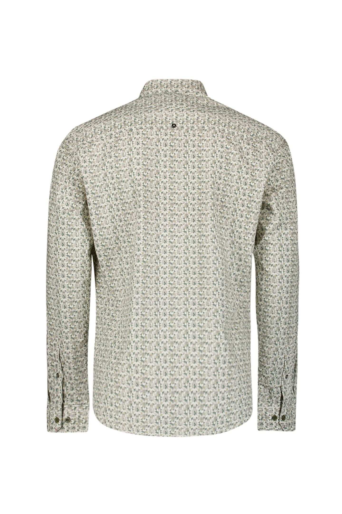 SHIRT STRETCH ALLOVER PRINTED DARK GREEN 6