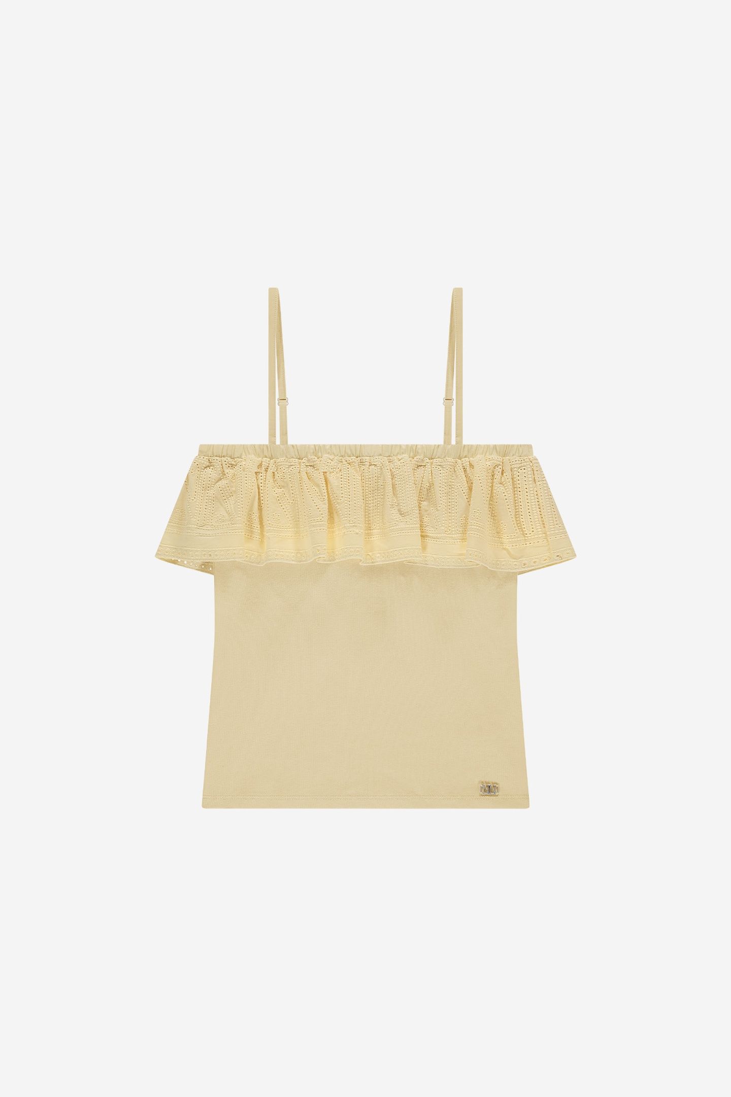 SHANTIE RUFFLE TOP SOFT YELLOW 2