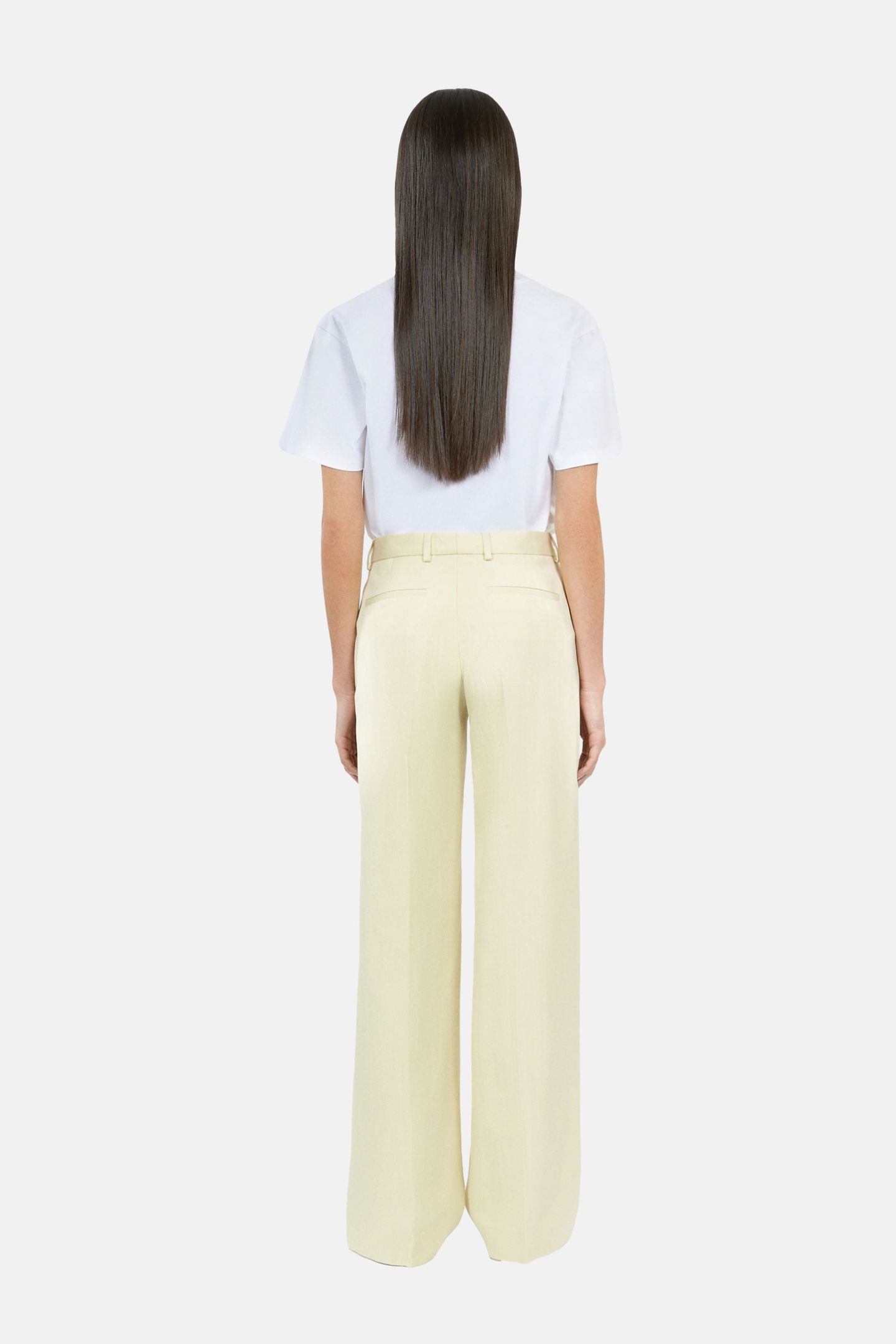 FLARE SUIT PANTS BRIGHT YELLOW 4