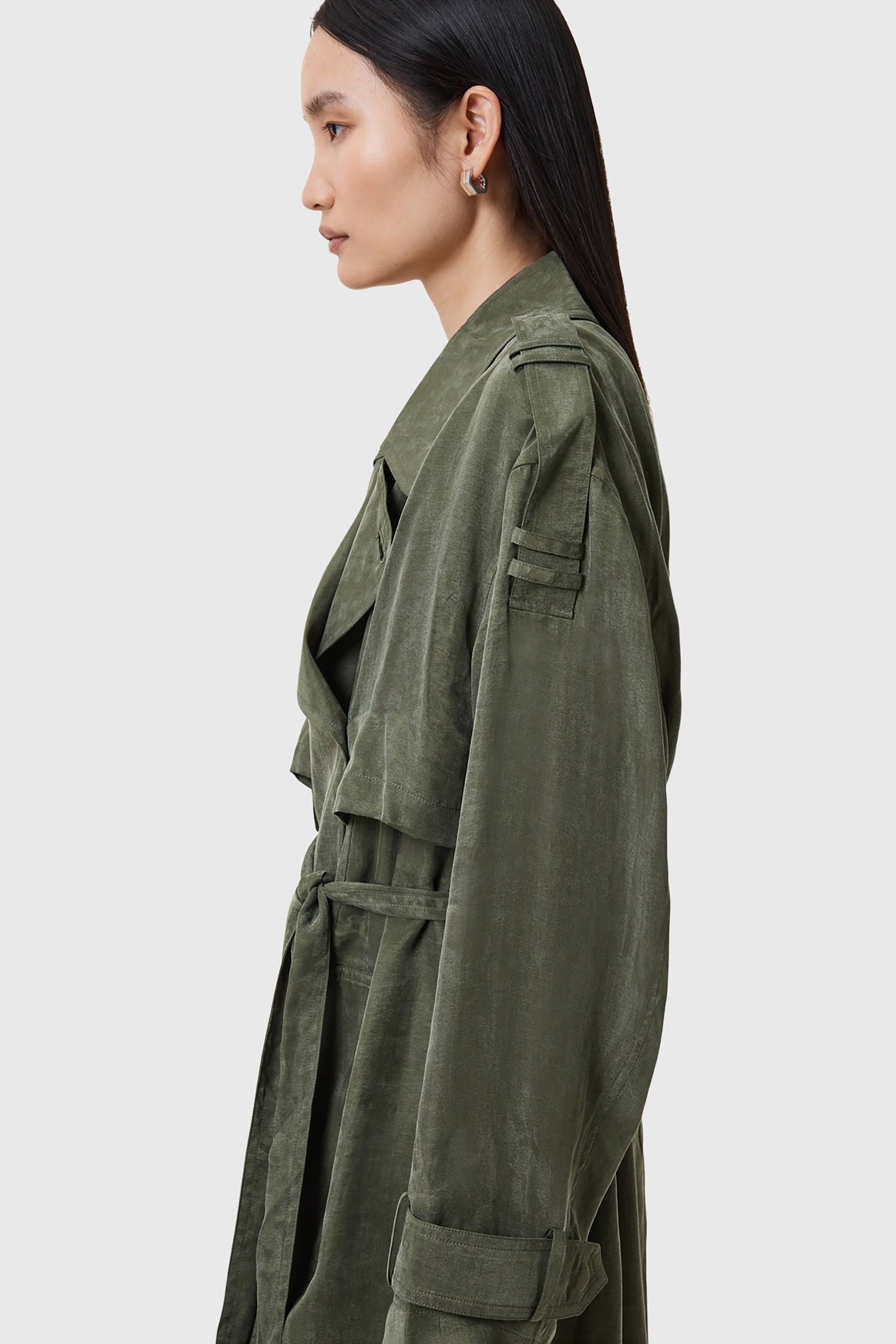 LINNIE TRENCH GRAPE LEAF GREEN 7