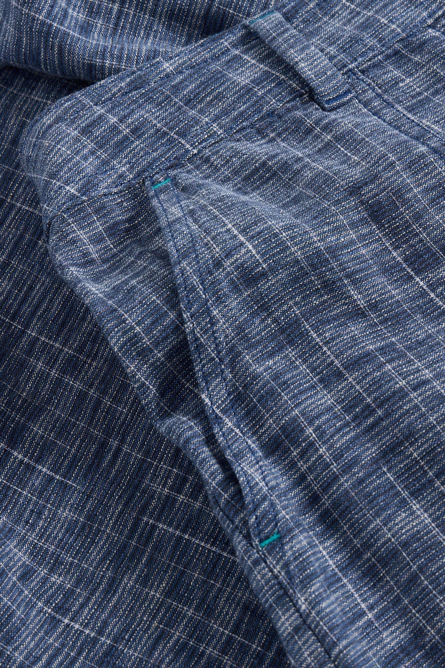ROXY LINEN BLEND CULOTTE BLUE MULTI 7