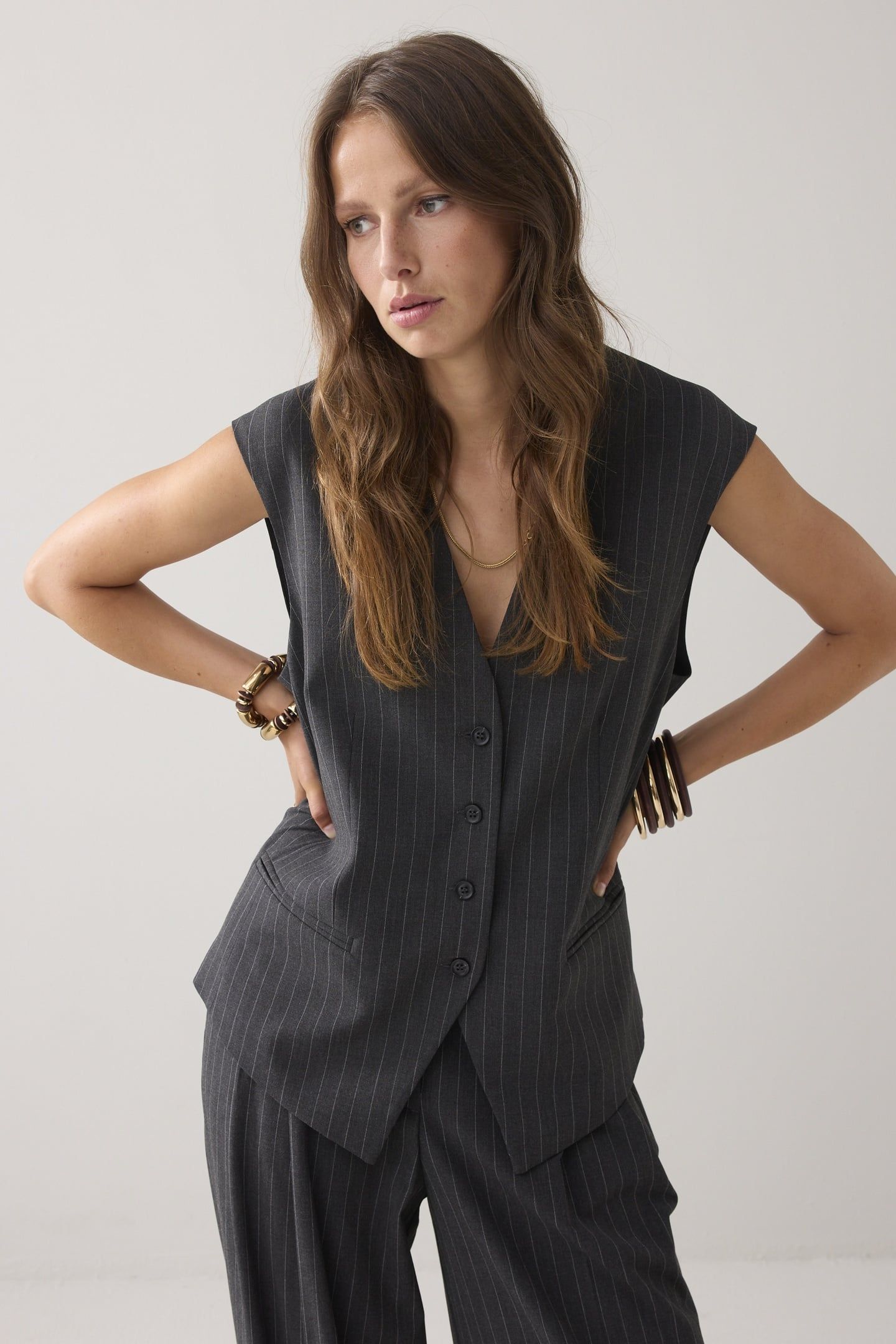 GILET PINSTRIPE ANTHRACITE 2