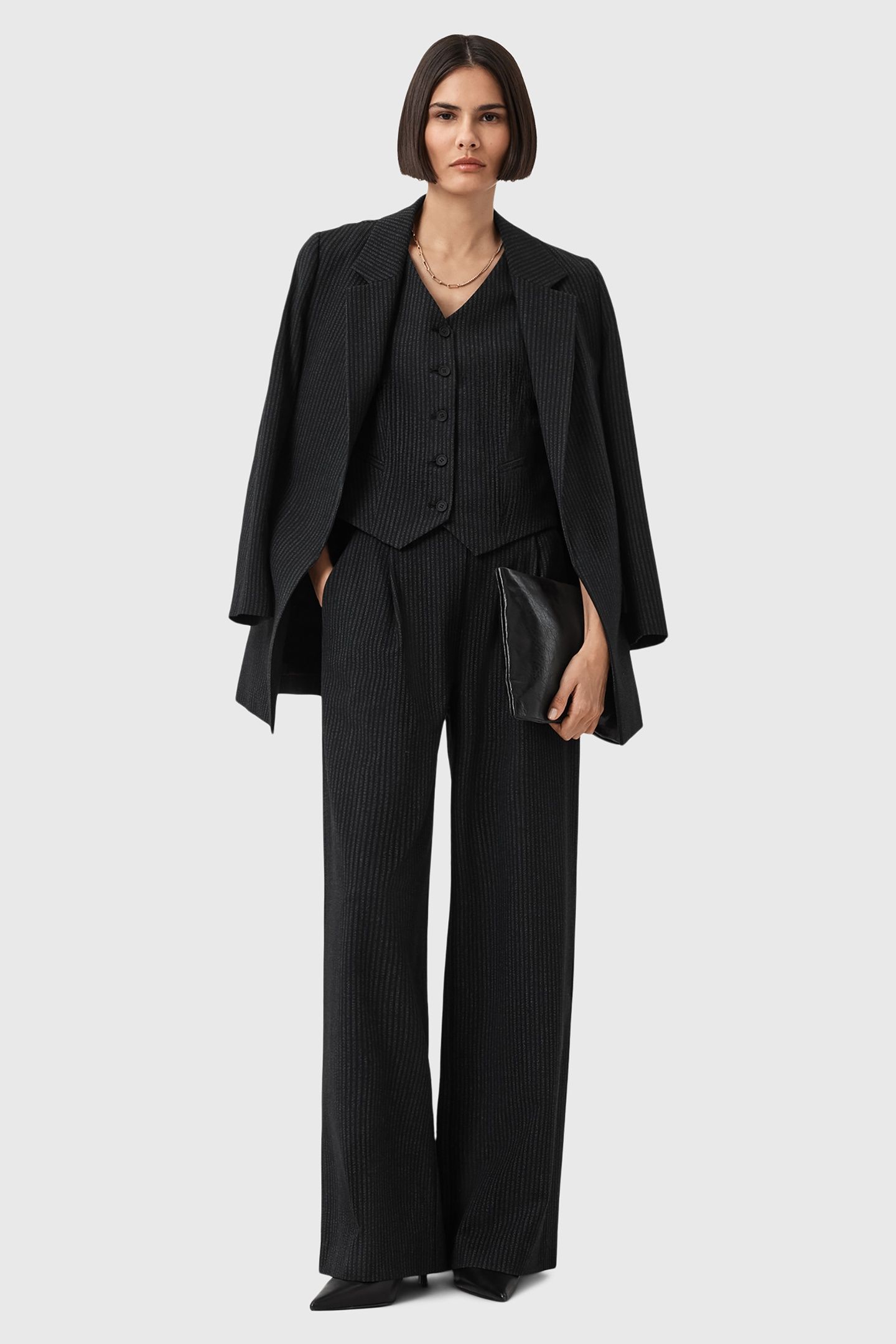 ALEIDA PIN WAISTCOAT BLACK 3