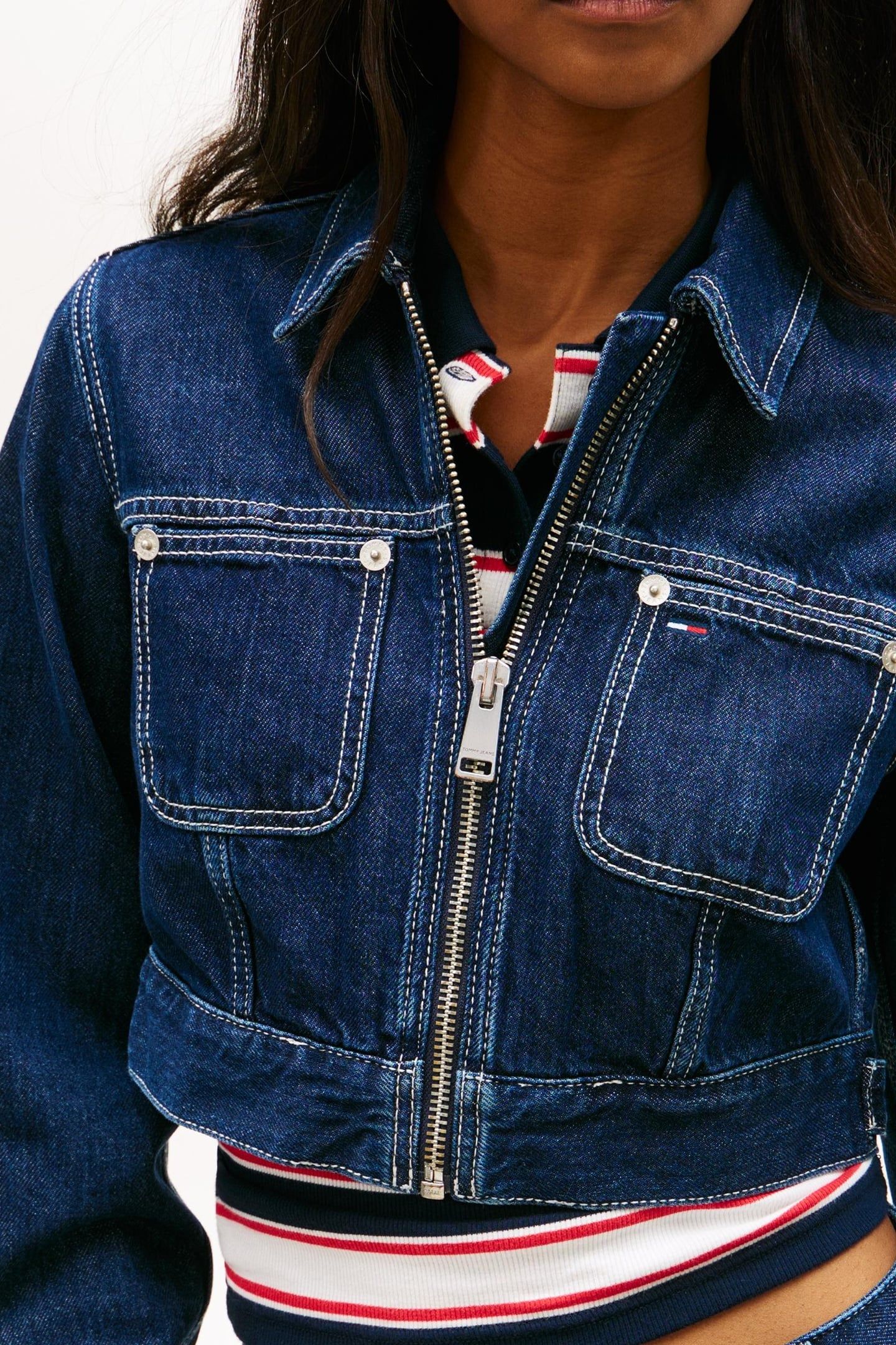 ZIP THROUGH JACKET DENIM DARK 5