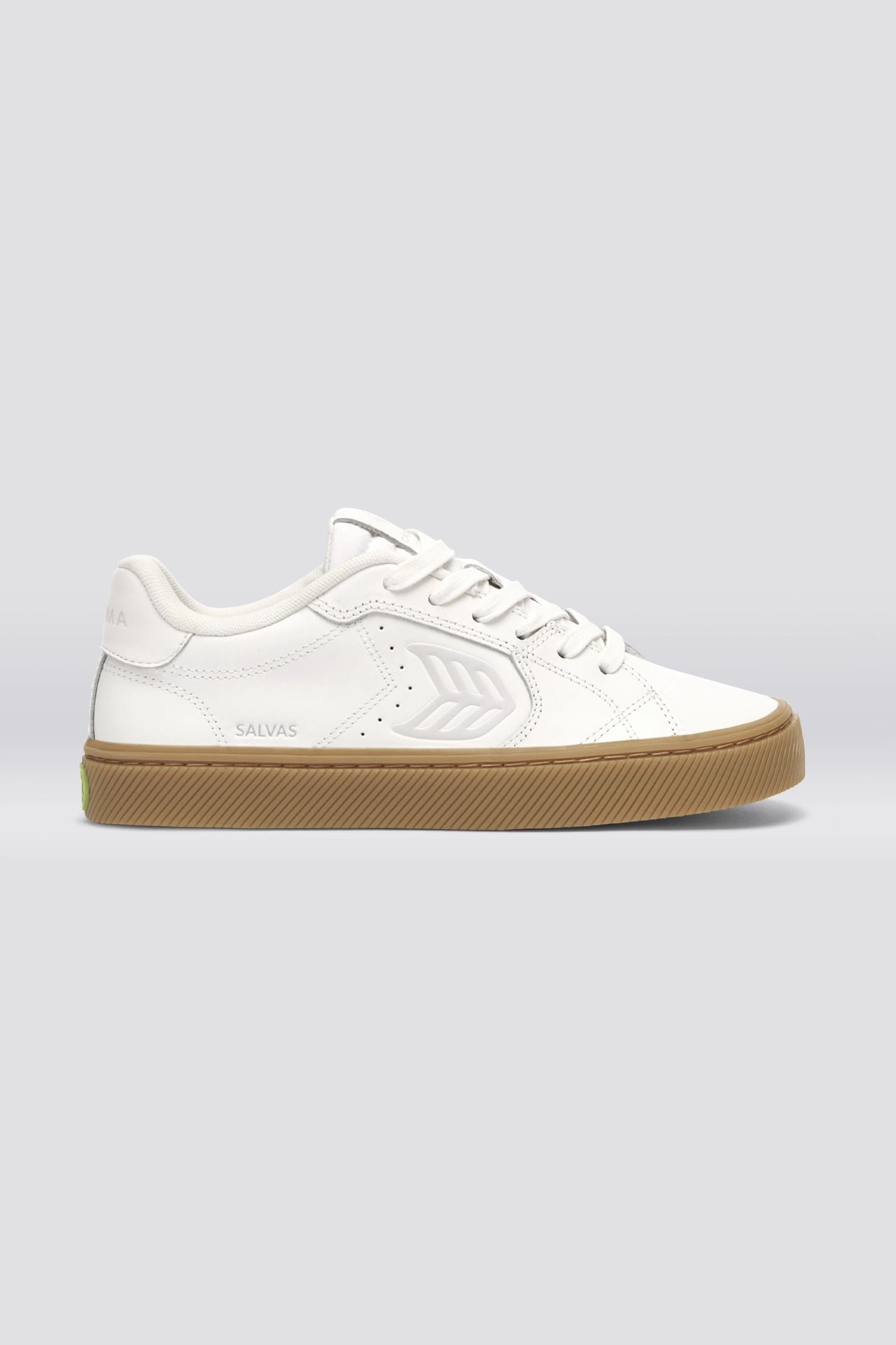 SALVAS LEATHER GUM WARM WHITE ICE LOGO 1