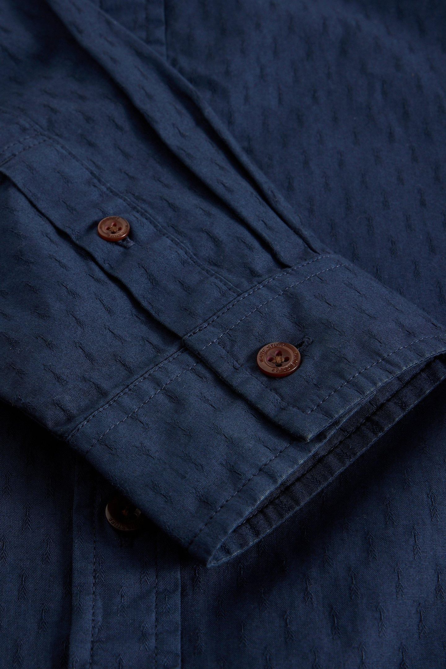 LS DOBBY SHIRT DARK NAVY 3