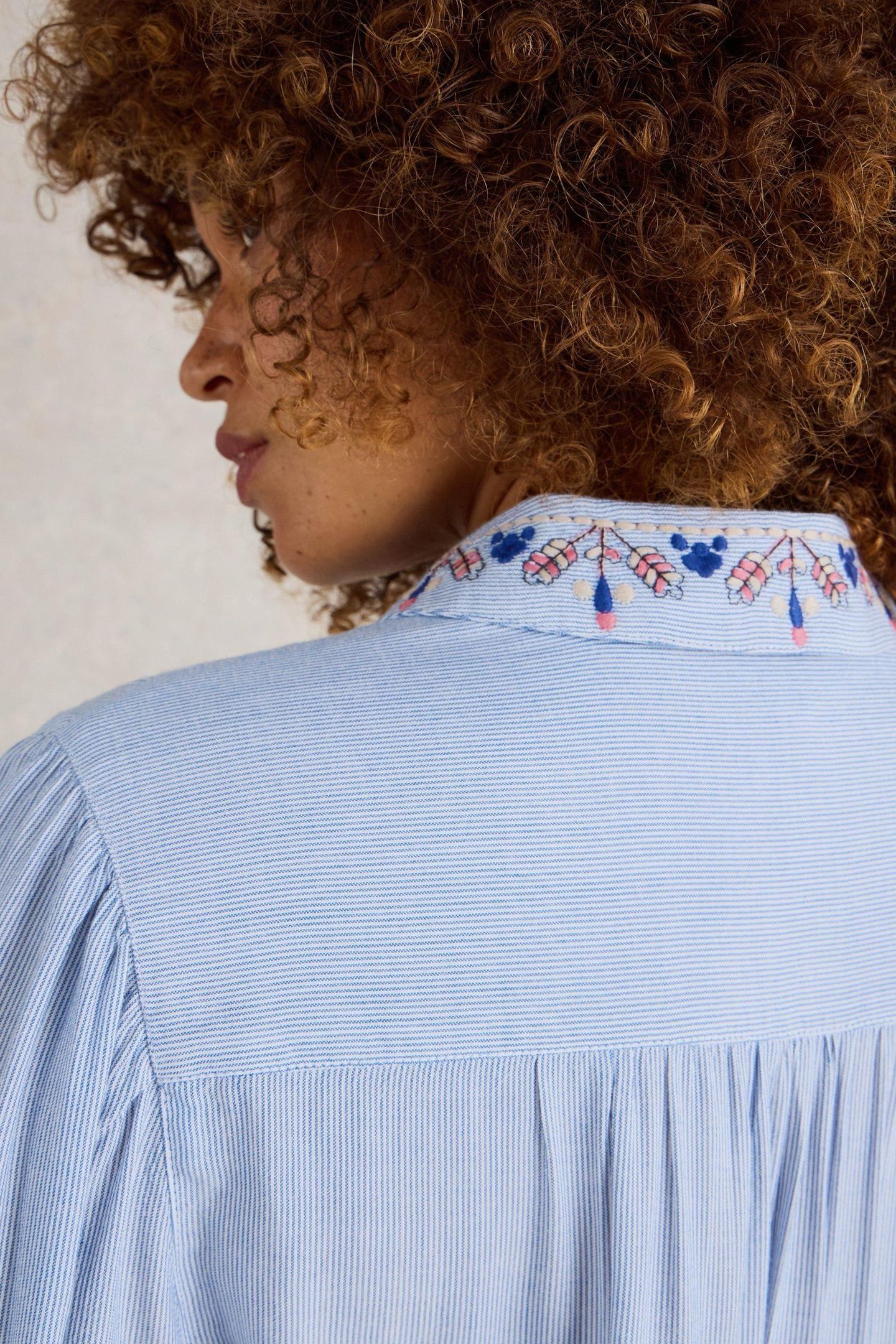 GERI EMBROIDERED SHIRT BLUE MULTI 3