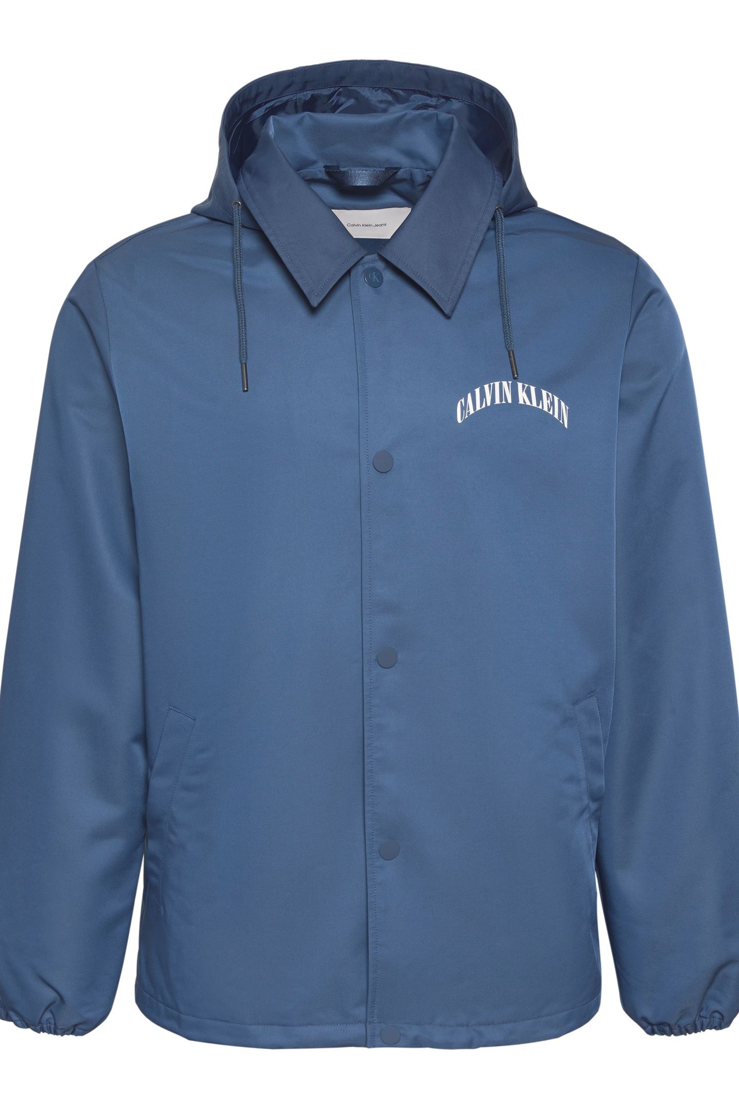 LONG SLEEVE GRAPHIC PRINT COACH JACKET DARK DENIM 4