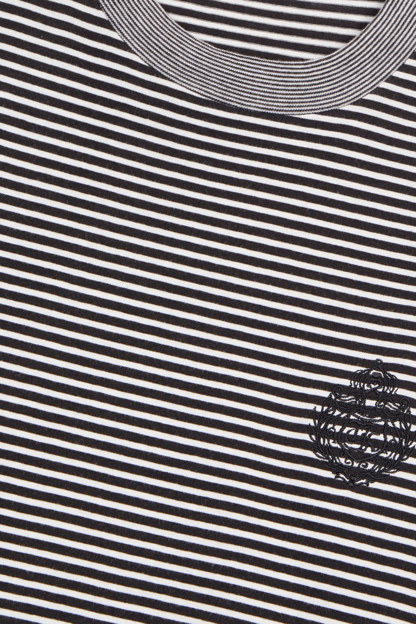 SHORT-SLEEVED STRIPED T-SHIRT WITH PATCH BLACK / WHITE 5