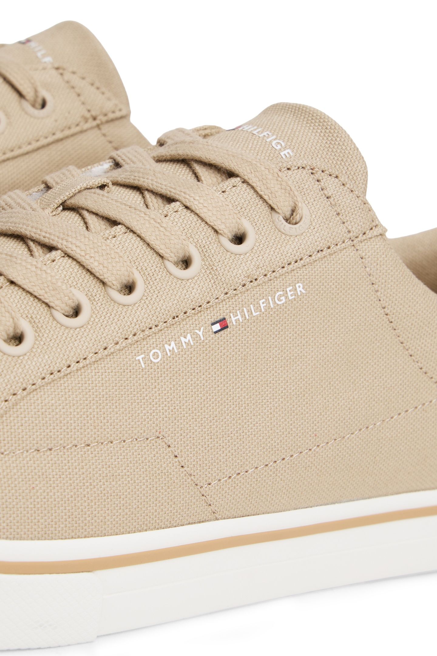 CANVAS EMBOSSED TRAINERS SANDALWOOD 6