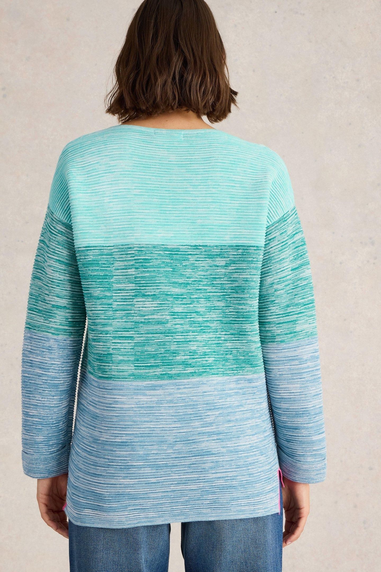 JANA TWIST JUMPER BLUE MULTI 2