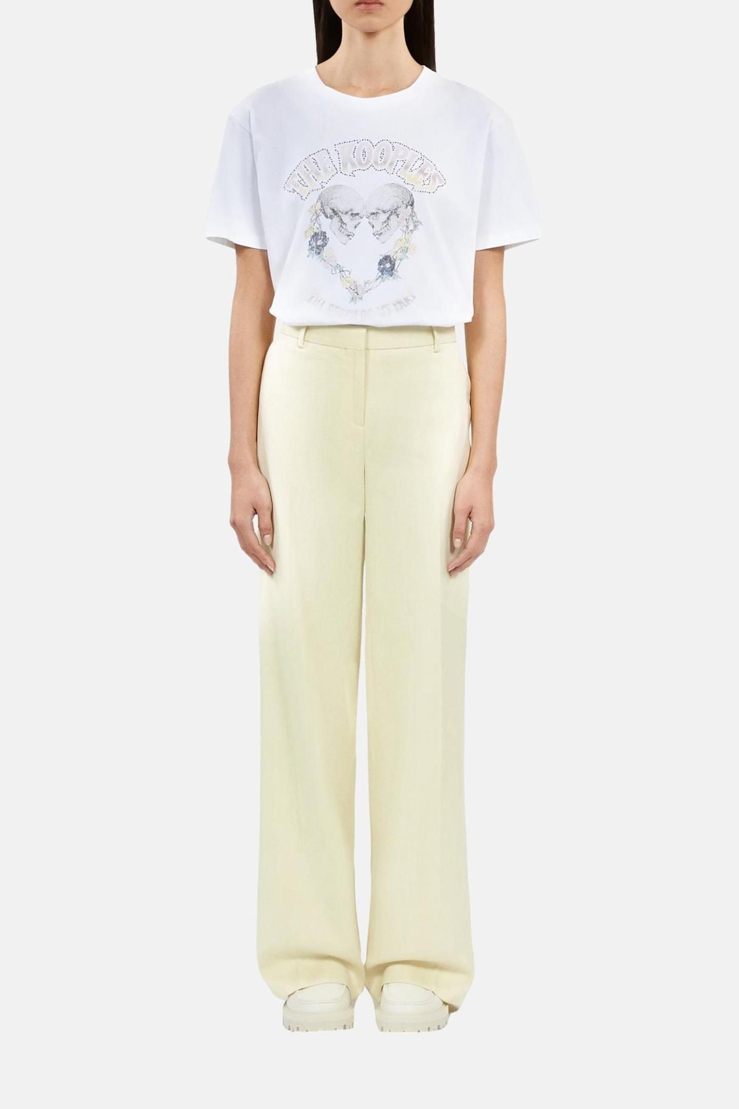 FLARE SUIT PANTS BRIGHT YELLOW 3