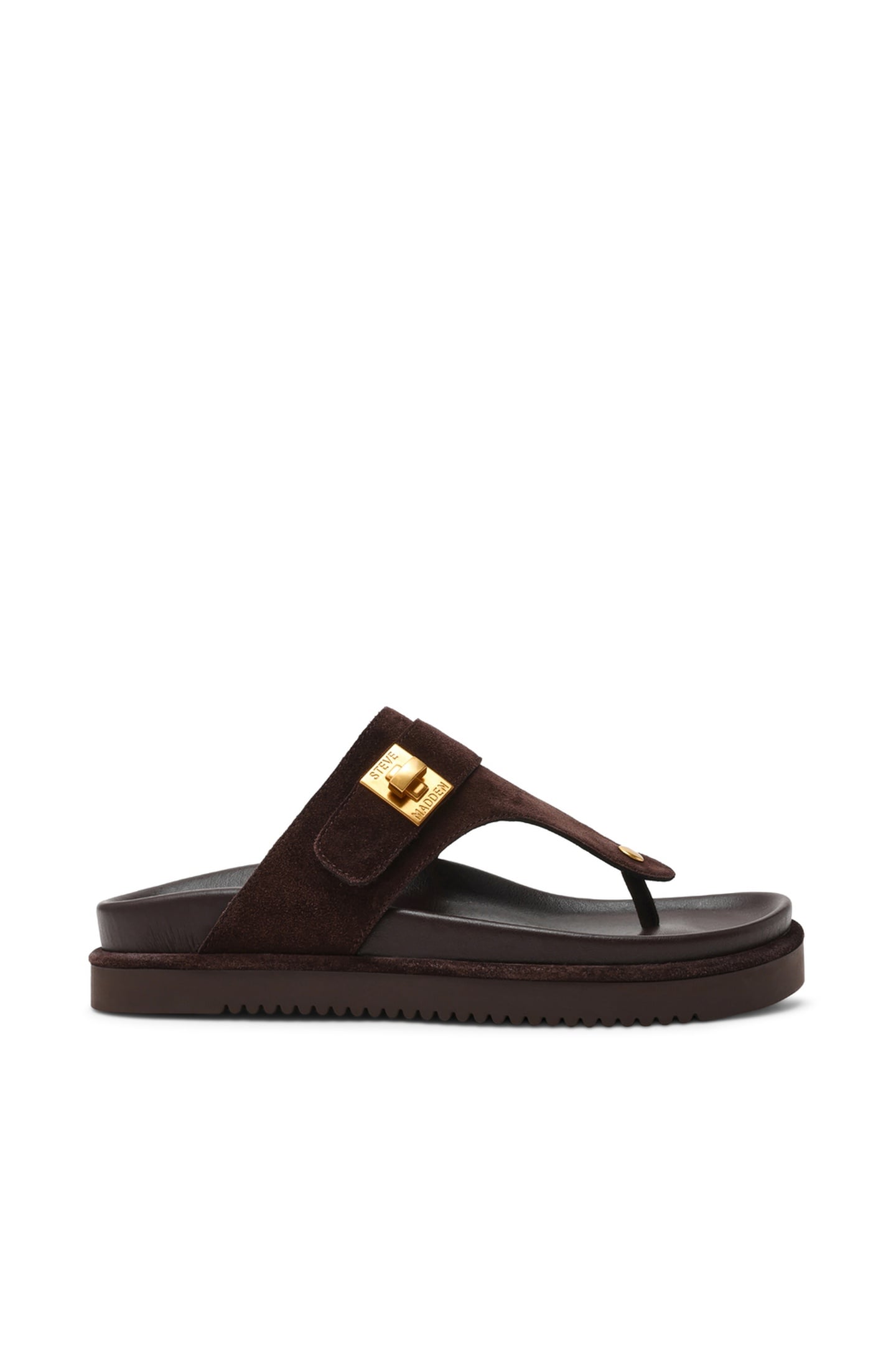TUNED-IN SANDALS CHOCOLATE BROWN SUEDE 1