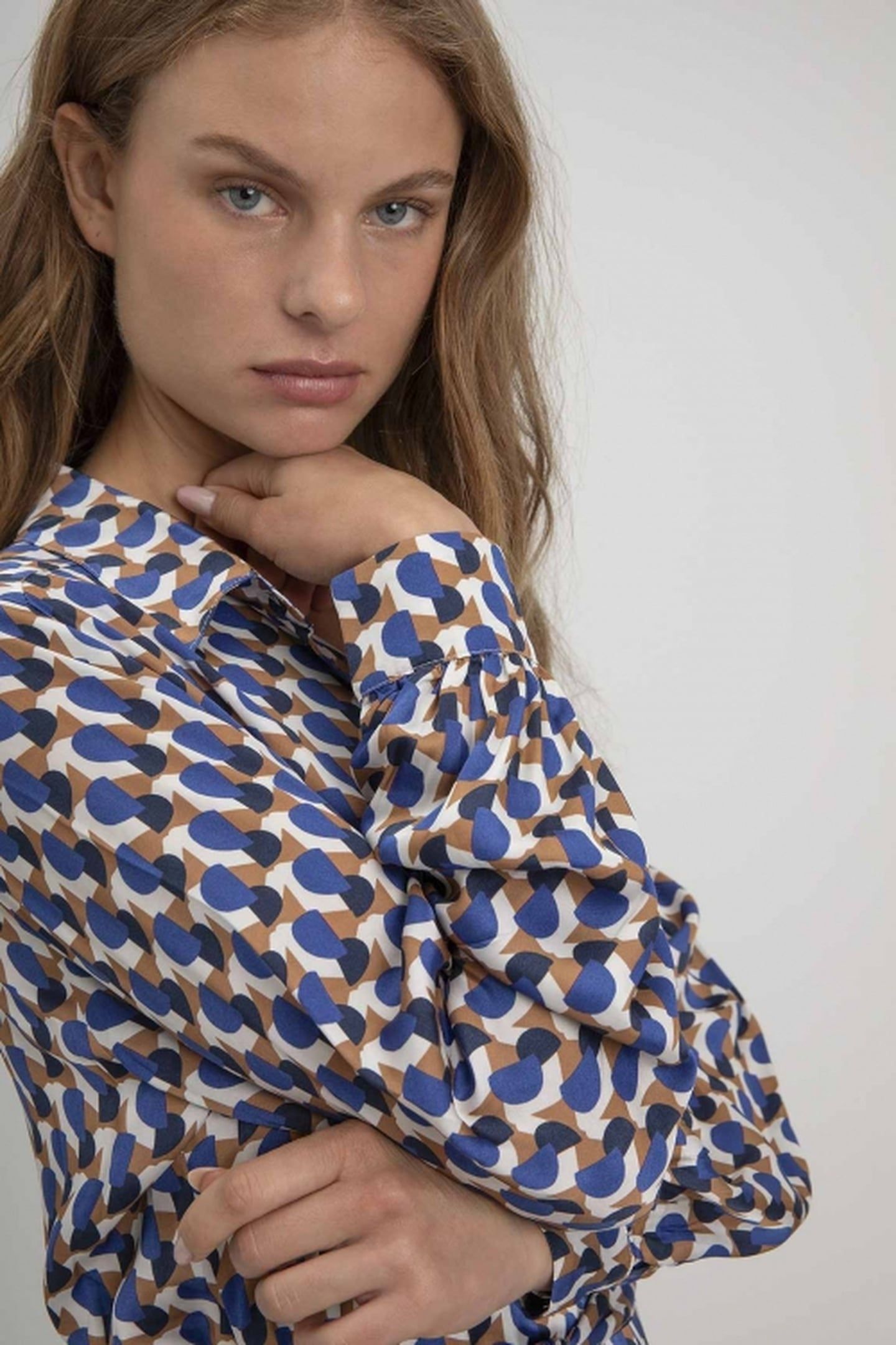 SUZETTE DRESS ROYAL BLUE PRINT 4
